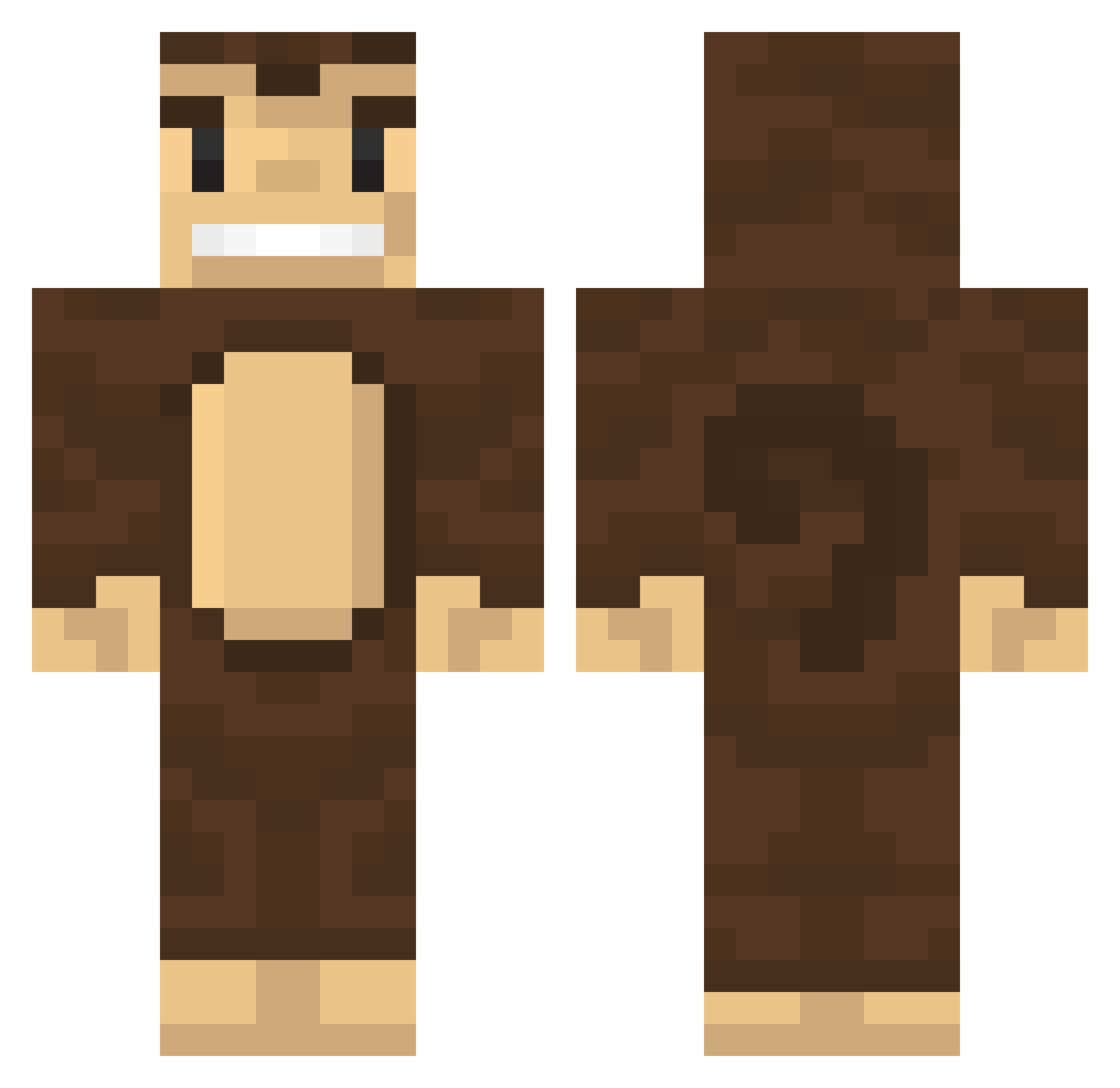 TerminatorUser Minecraft skin, front and back view