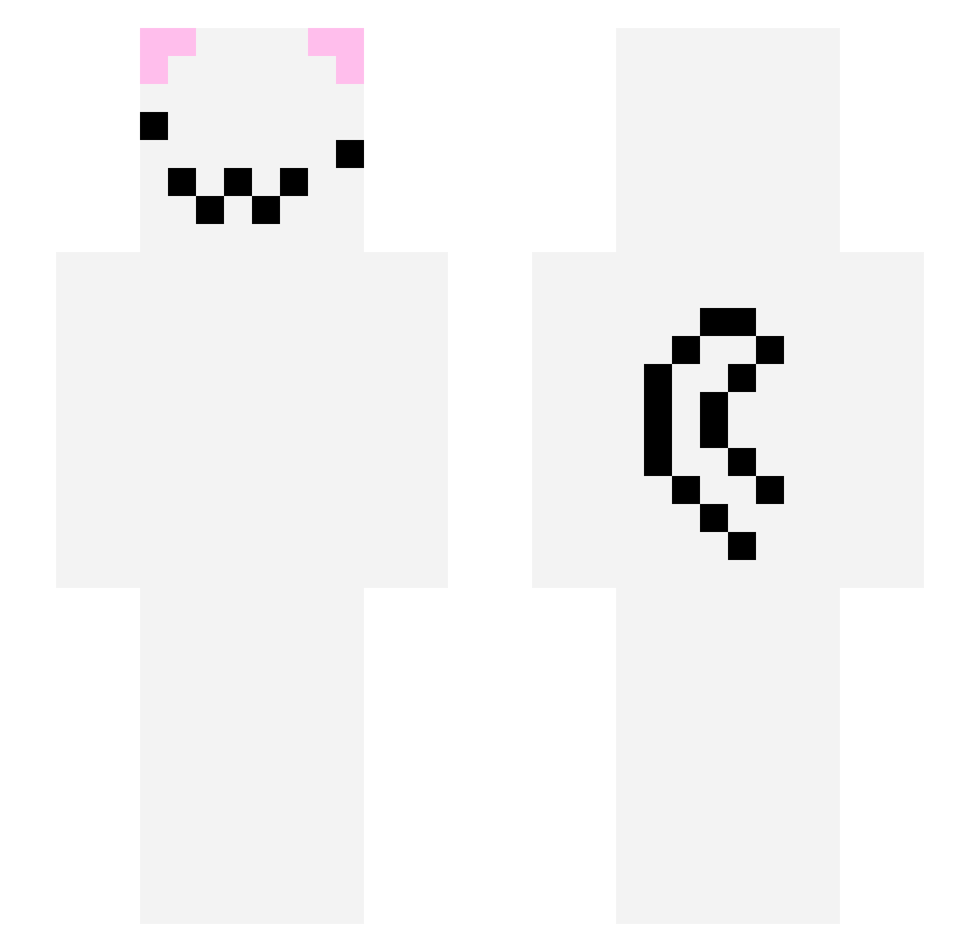 tedddddddddd Minecraft skin, front and back view