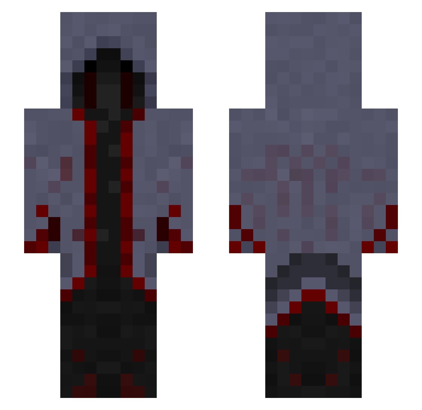 jiro07 Minecraft skin, front and back view