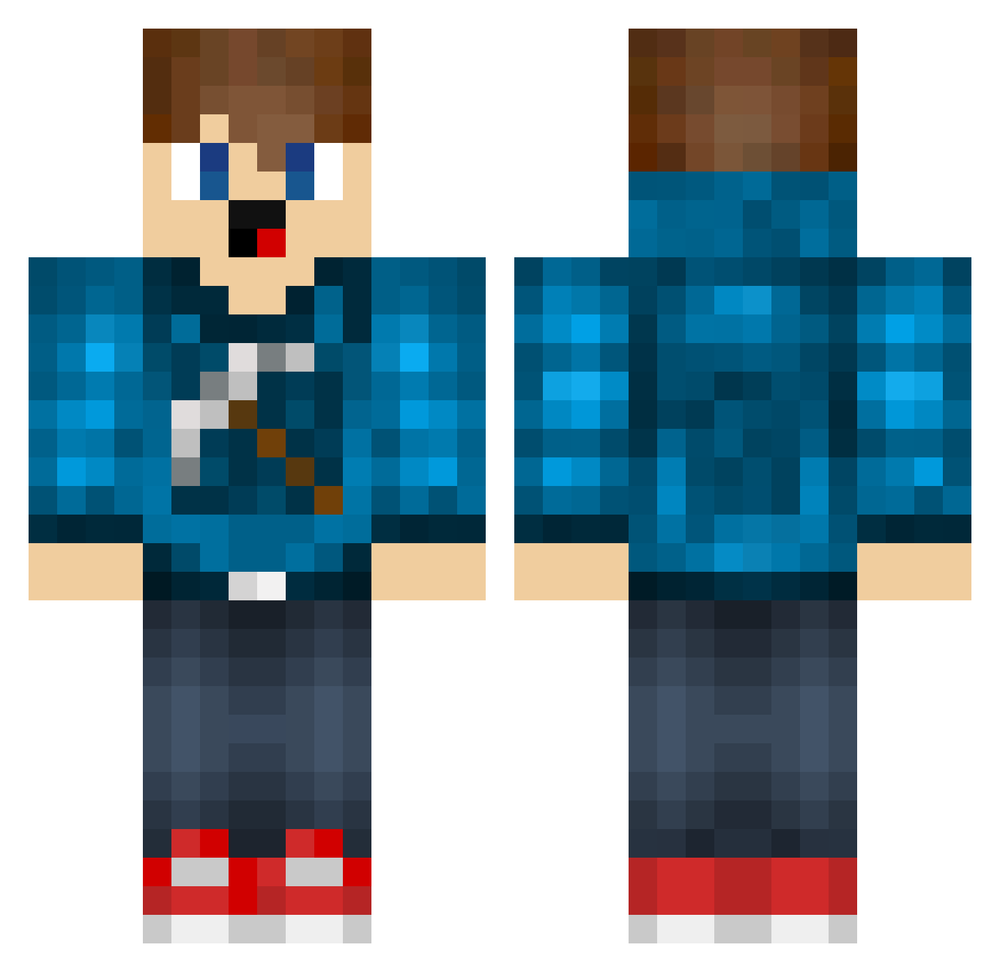 4ntonxD Minecraft skin, front and back view