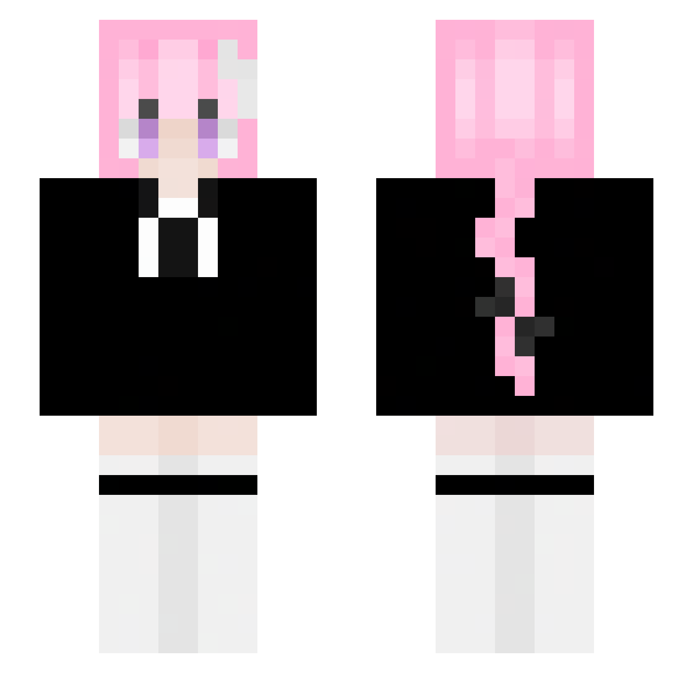BKScool Minecraft skin, front and back view