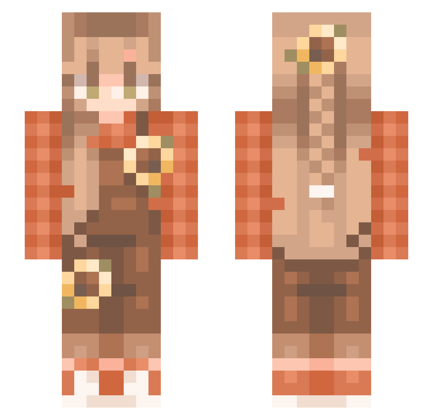 _Lenaaa Minecraft skin, front and back view