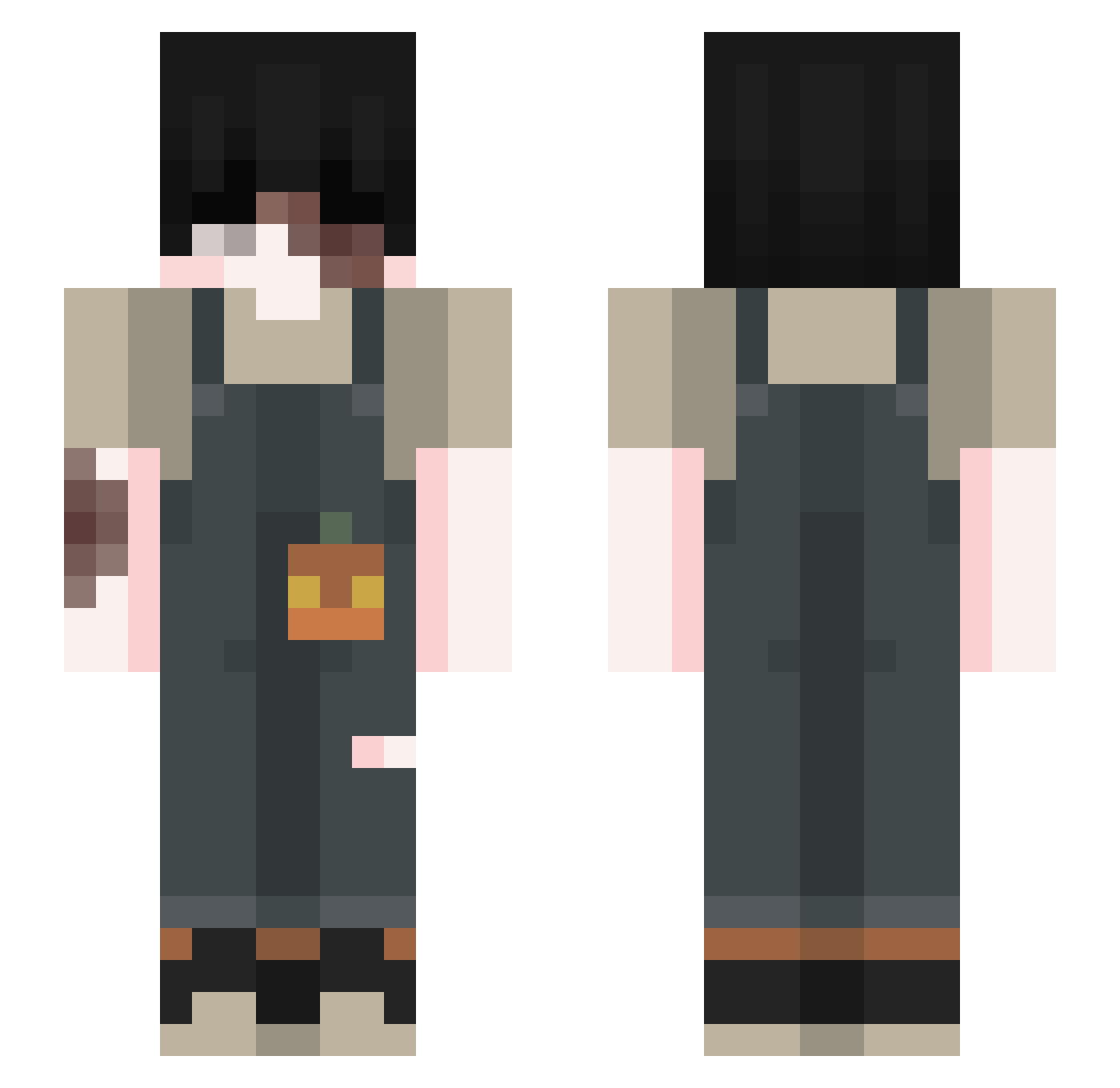 _koyd Minecraft skin, front and back view