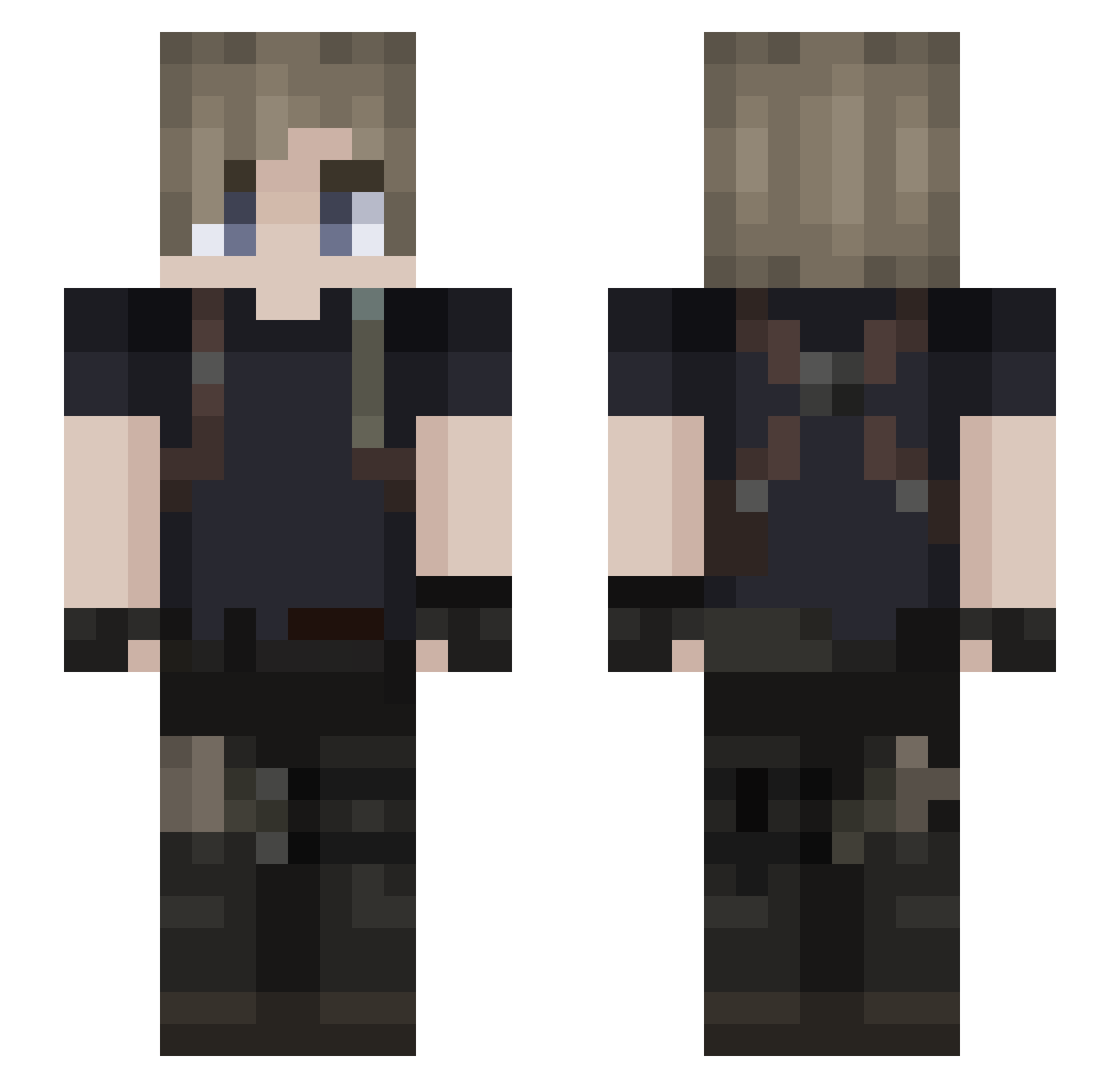 danzelhne Minecraft skin, front and back view