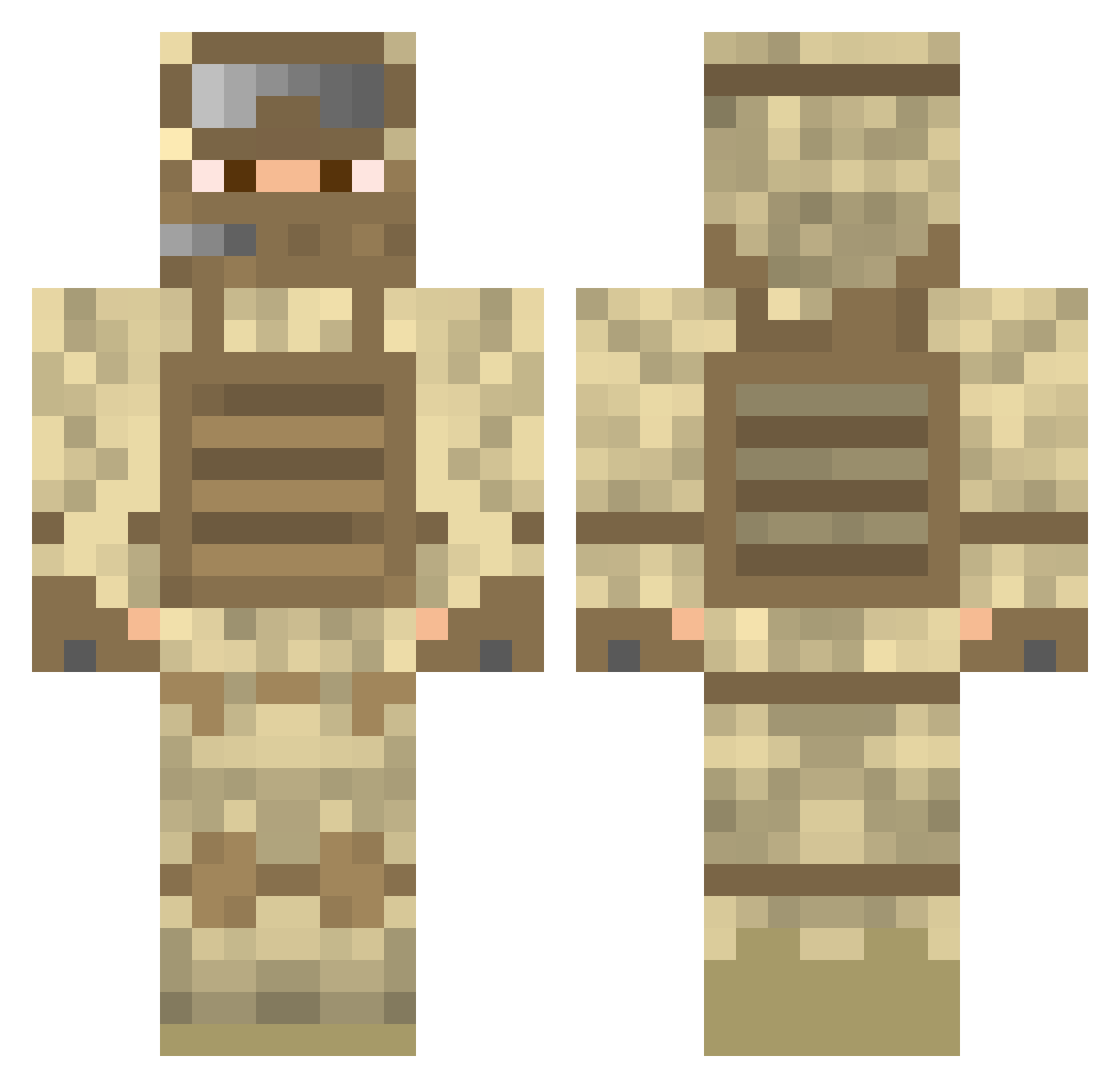 YATYAS82 Minecraft skin, front and back view