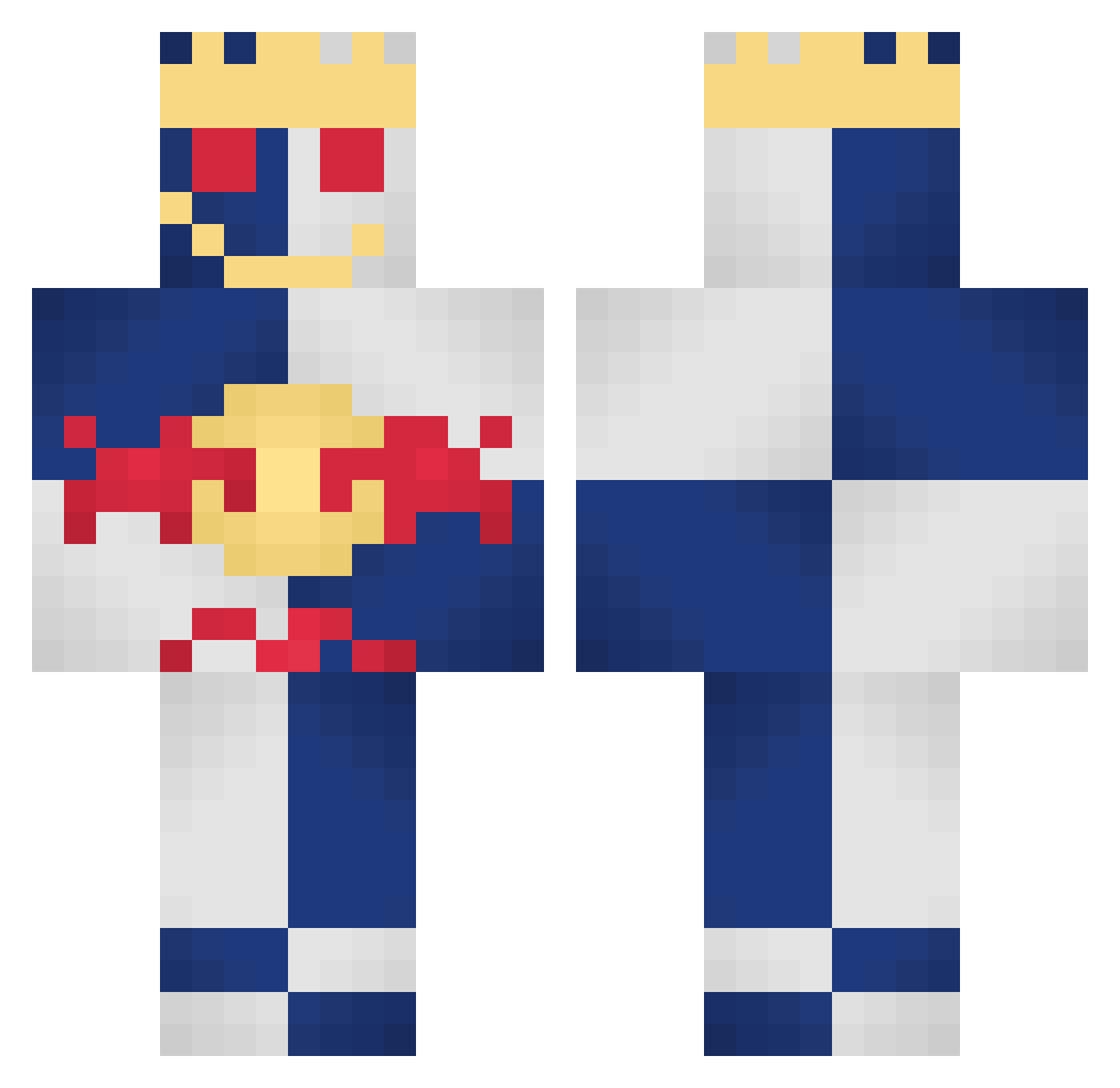 Khvrchv Minecraft skin, front and back view