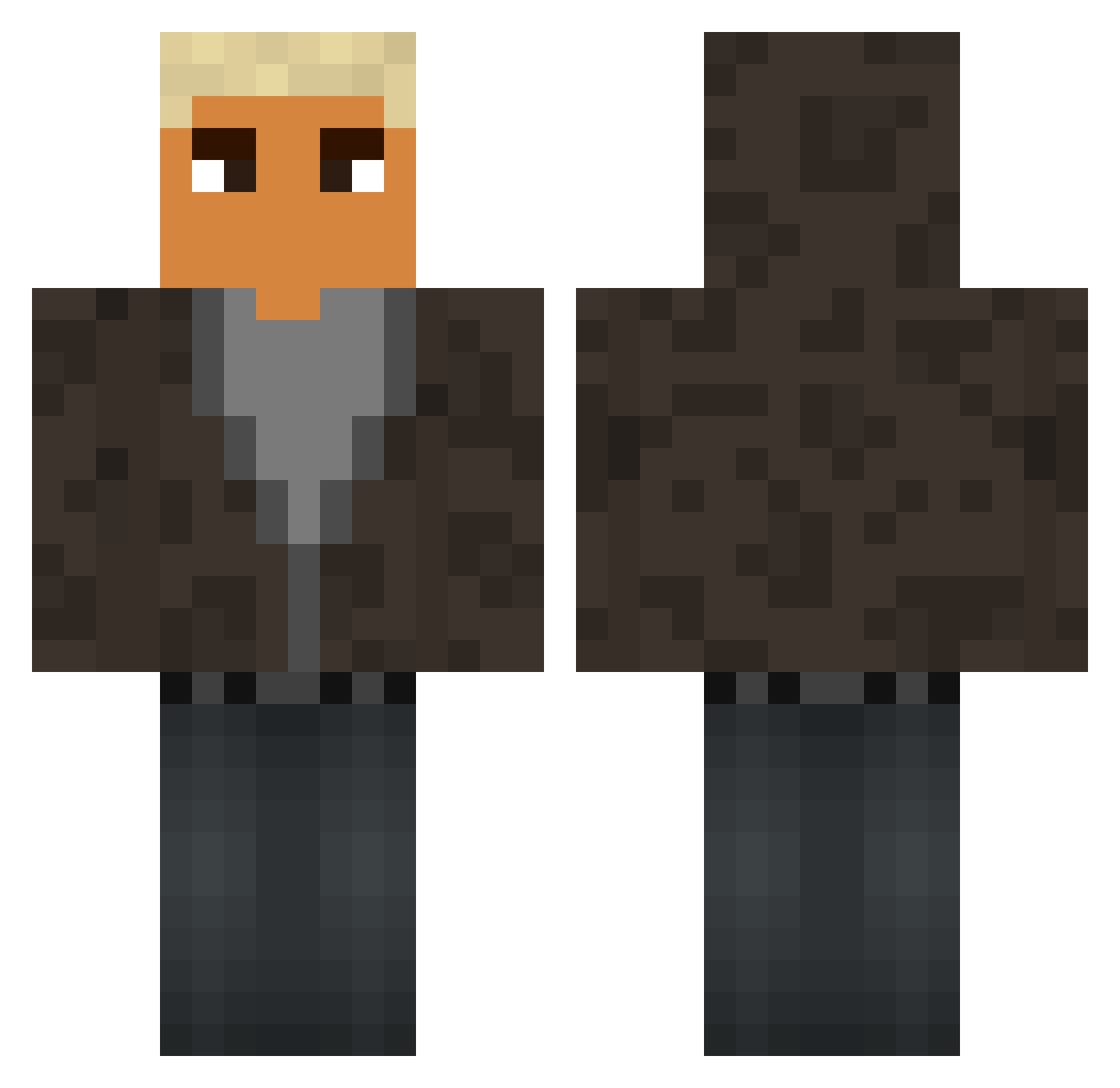 iJhxnys Minecraft skin, front and back view