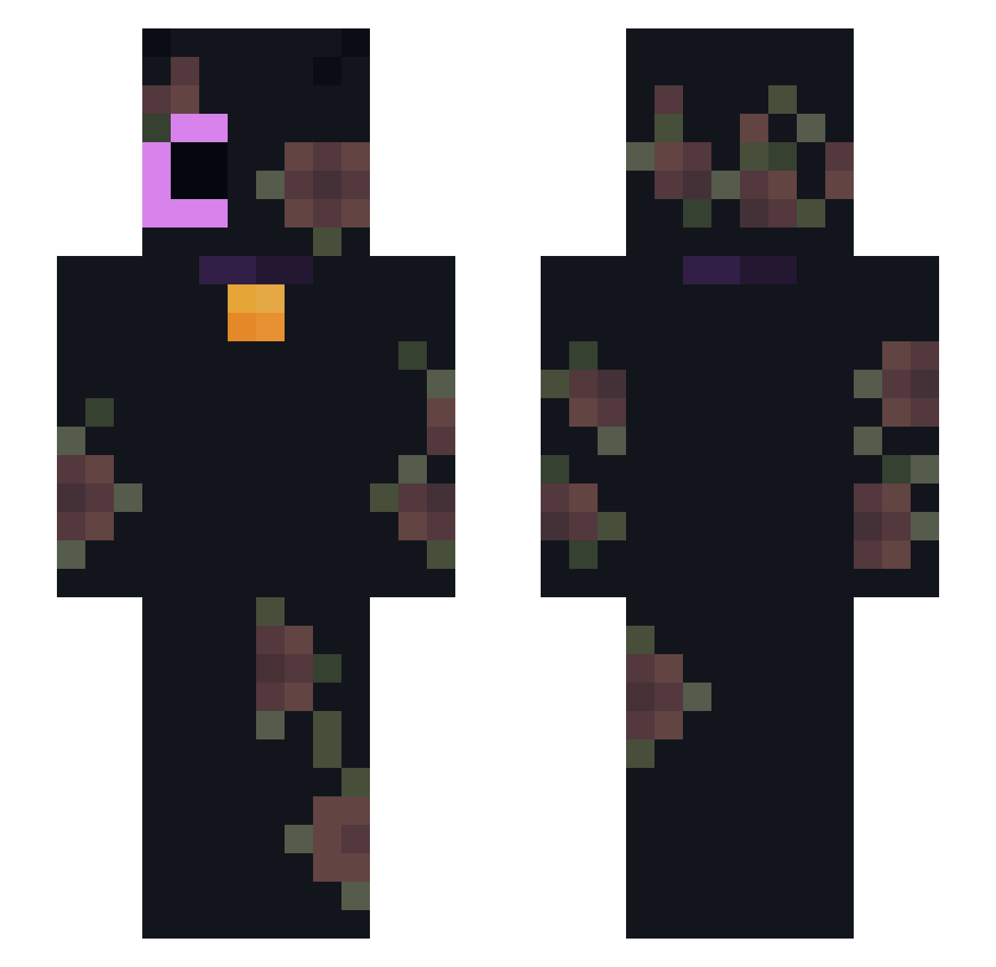 DonLLoyd Minecraft skin, front and back view