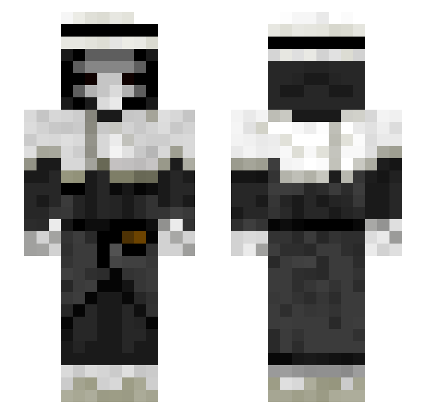 Koeromie Minecraft skin, front and back view