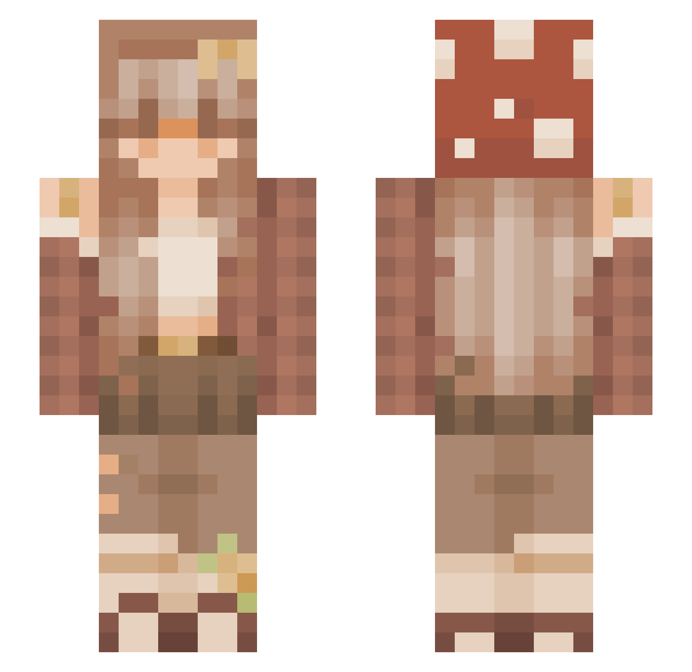 ssophiasp_ Minecraft skin, front and back view