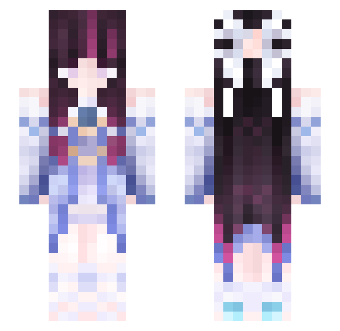 Gerozzz Minecraft skin, front and back view