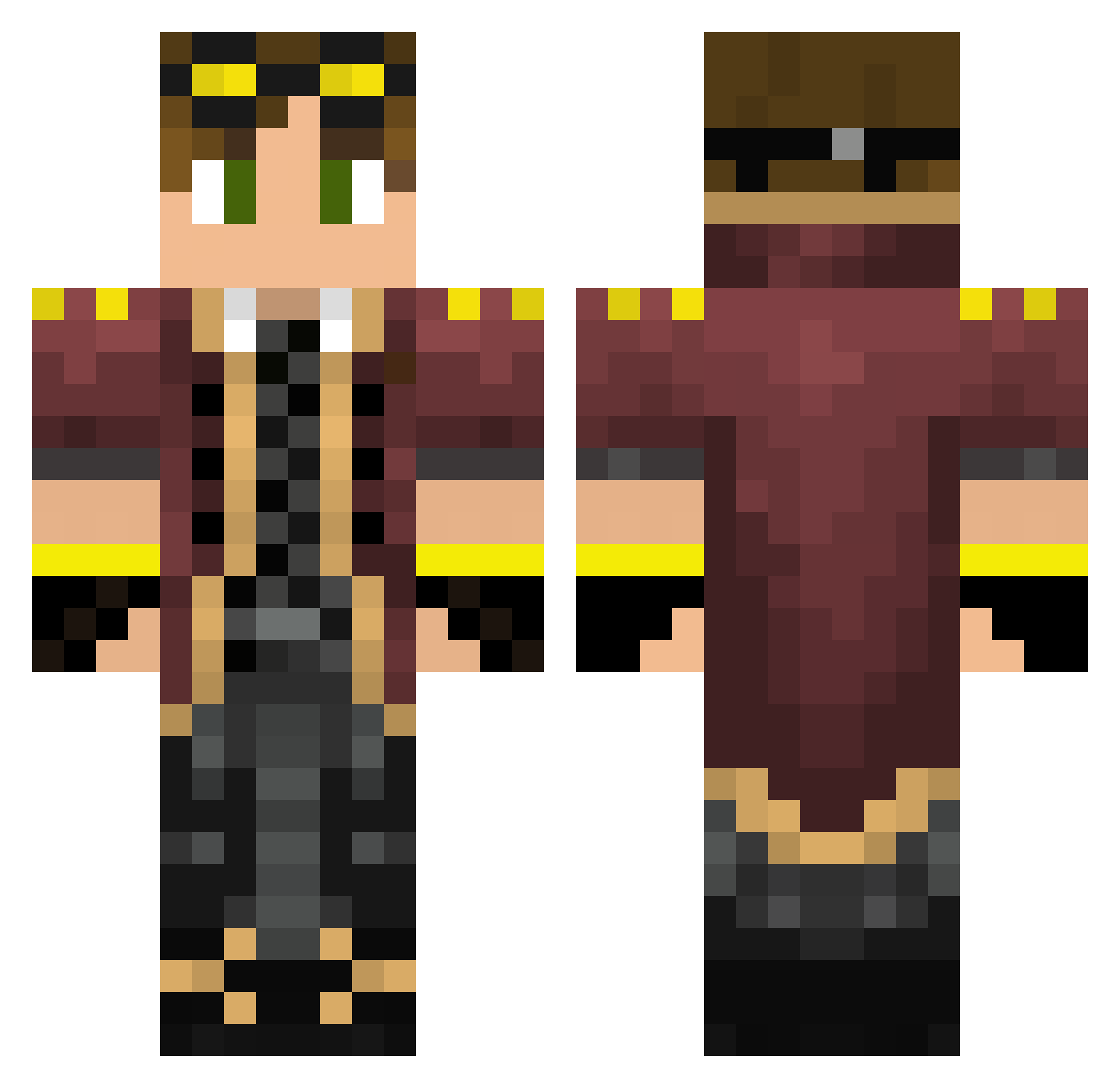 Danart_ Minecraft skin, front and back view