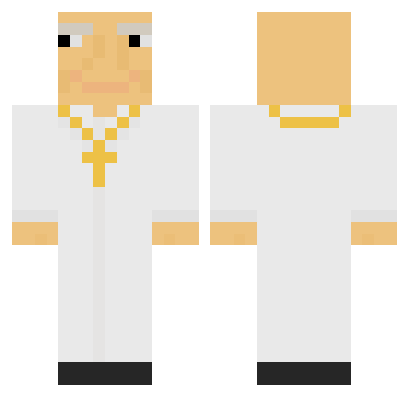 guziorski Minecraft skin, front and back view