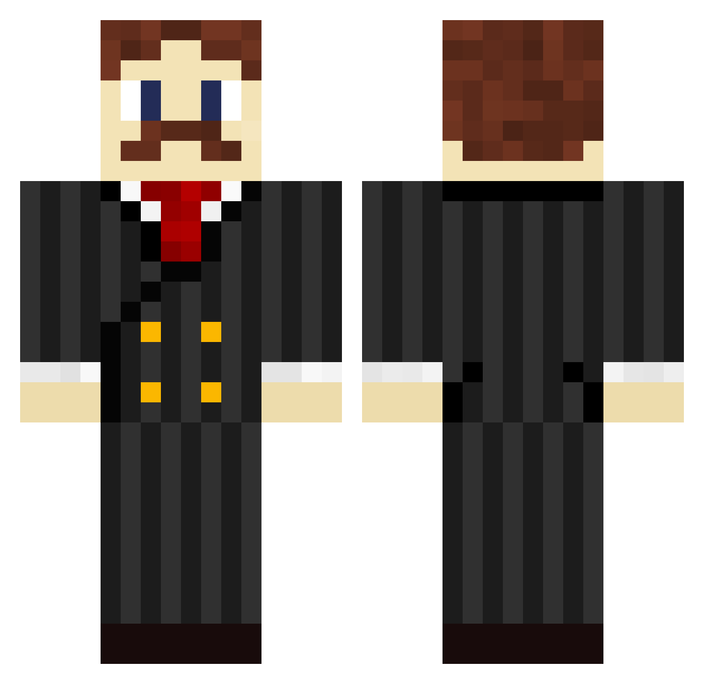 wint3rfrost Minecraft skin, front and back view