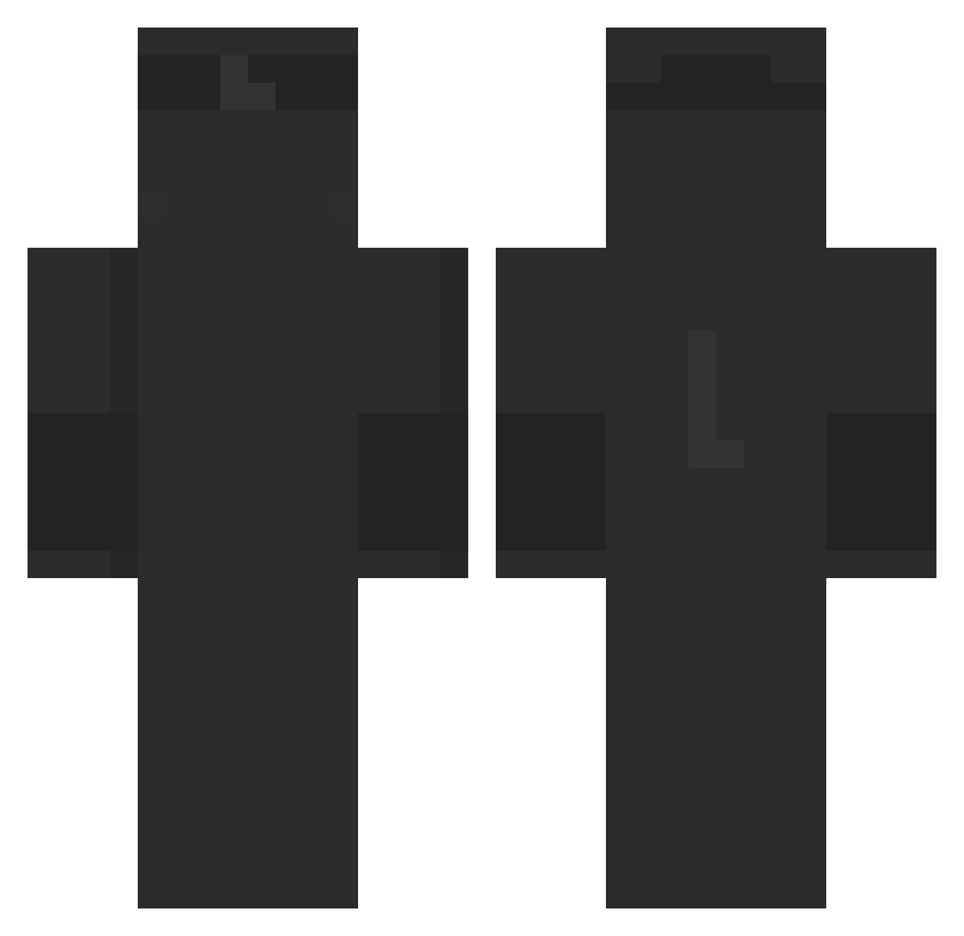 kazuty1x Minecraft skin, front and back view