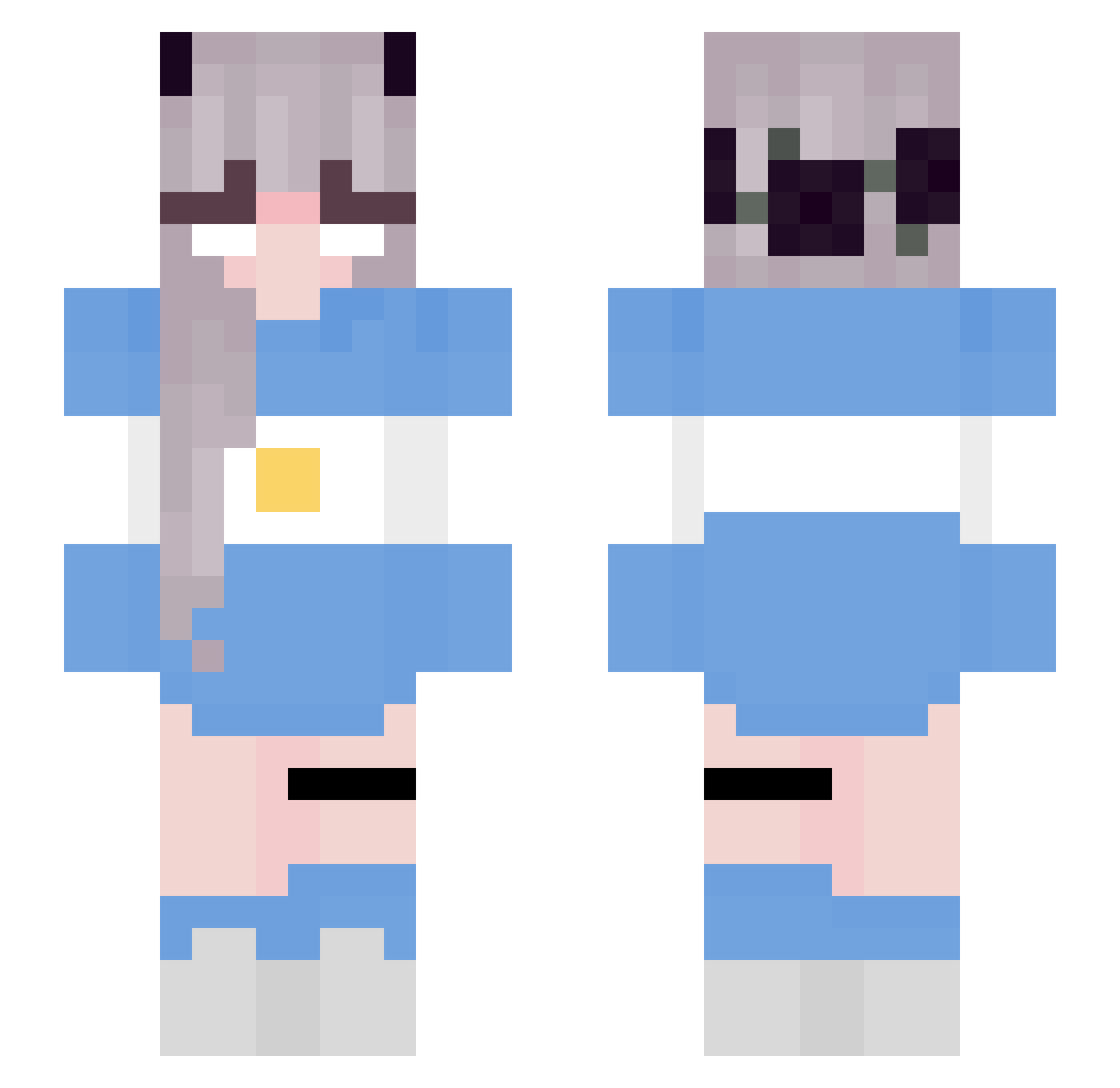 _XGEOX_ Minecraft skin, front and back view