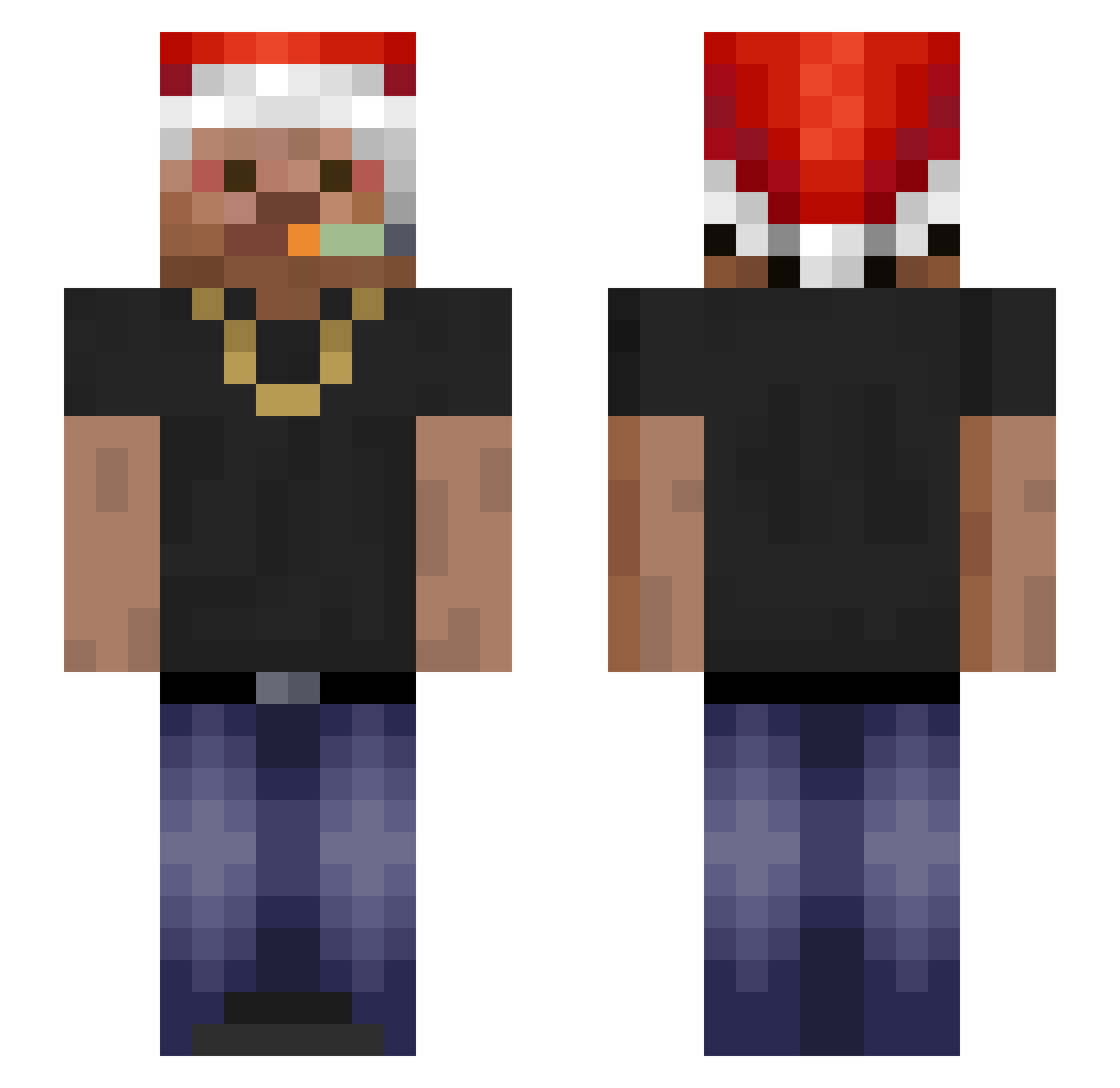 viscko7331 Minecraft skin, front and back view
