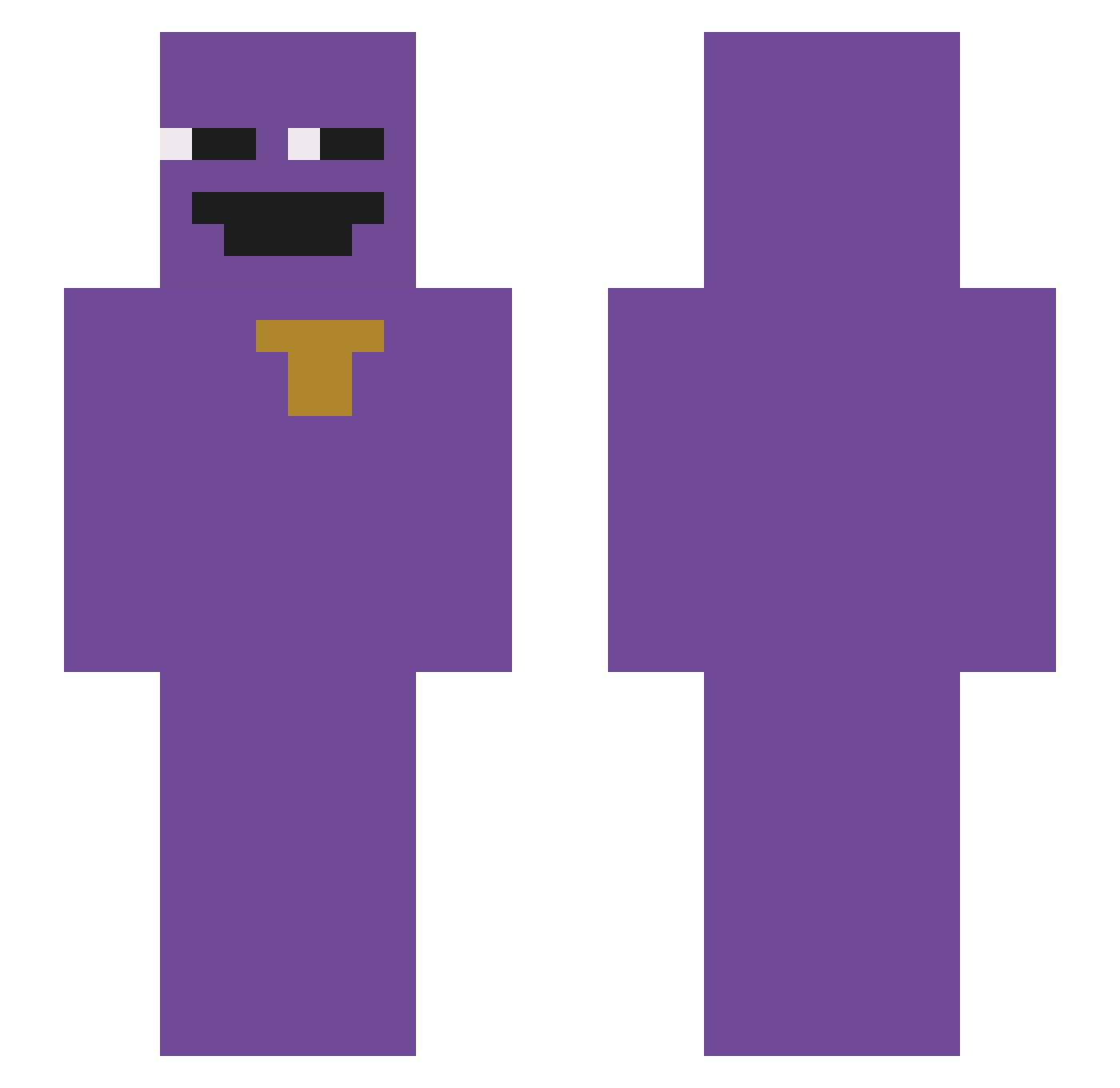 CyrusGD Minecraft skin, front and back view