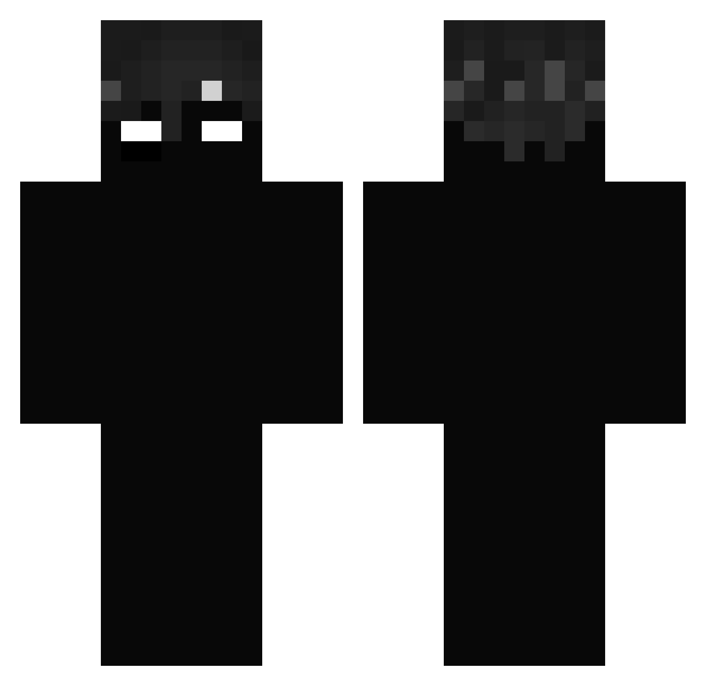 Ashlan Minecraft skin, front and back view