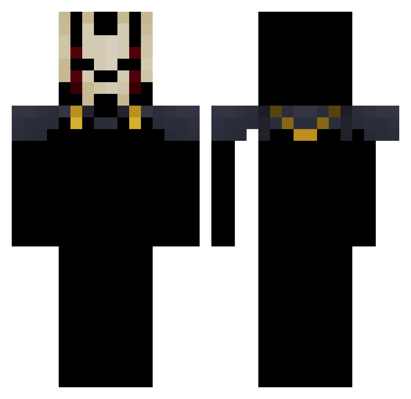 SuperK_isgood Minecraft skin, front and back view