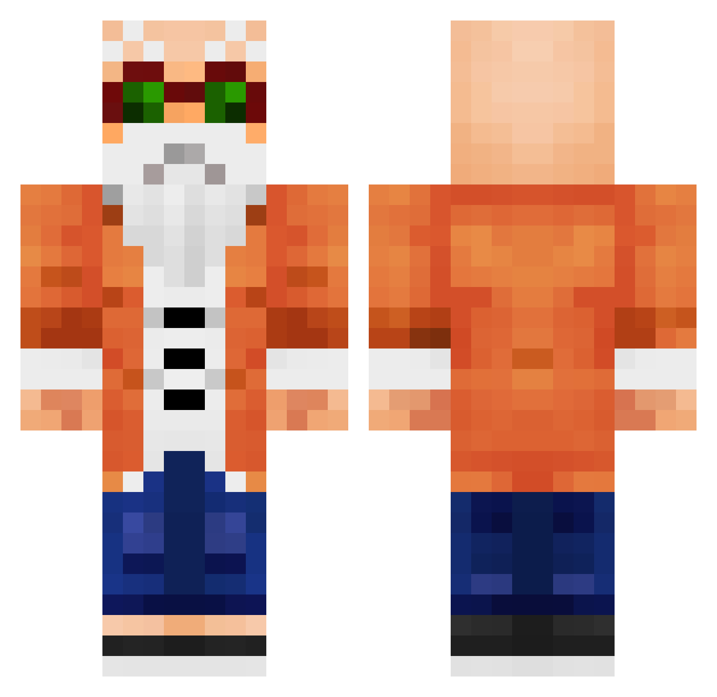 elmataviejas23 Minecraft skin, front and back view