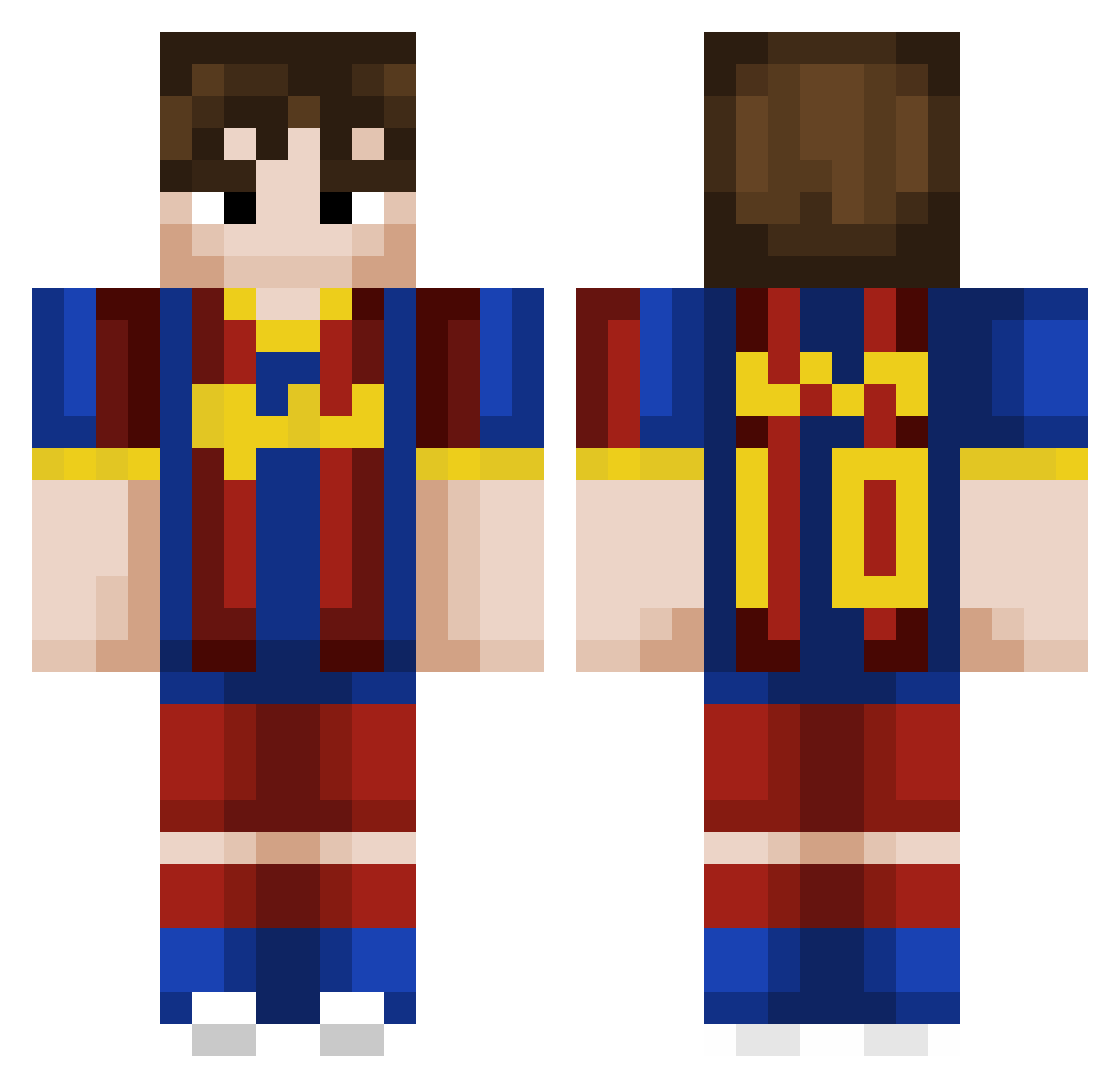 EpicMoment20 Minecraft skin, front and back view