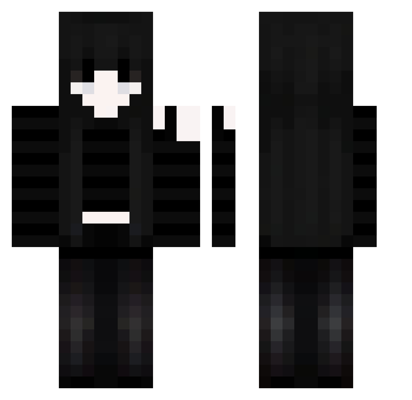 epce Minecraft skin, front and back view
