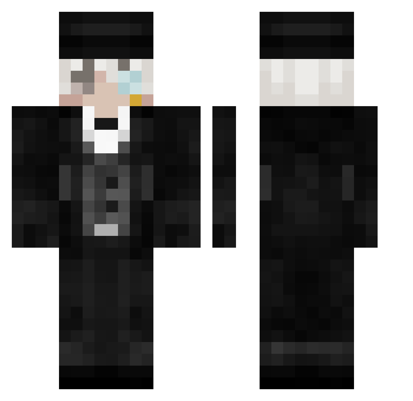 jiahuiii Minecraft skin, front and back view