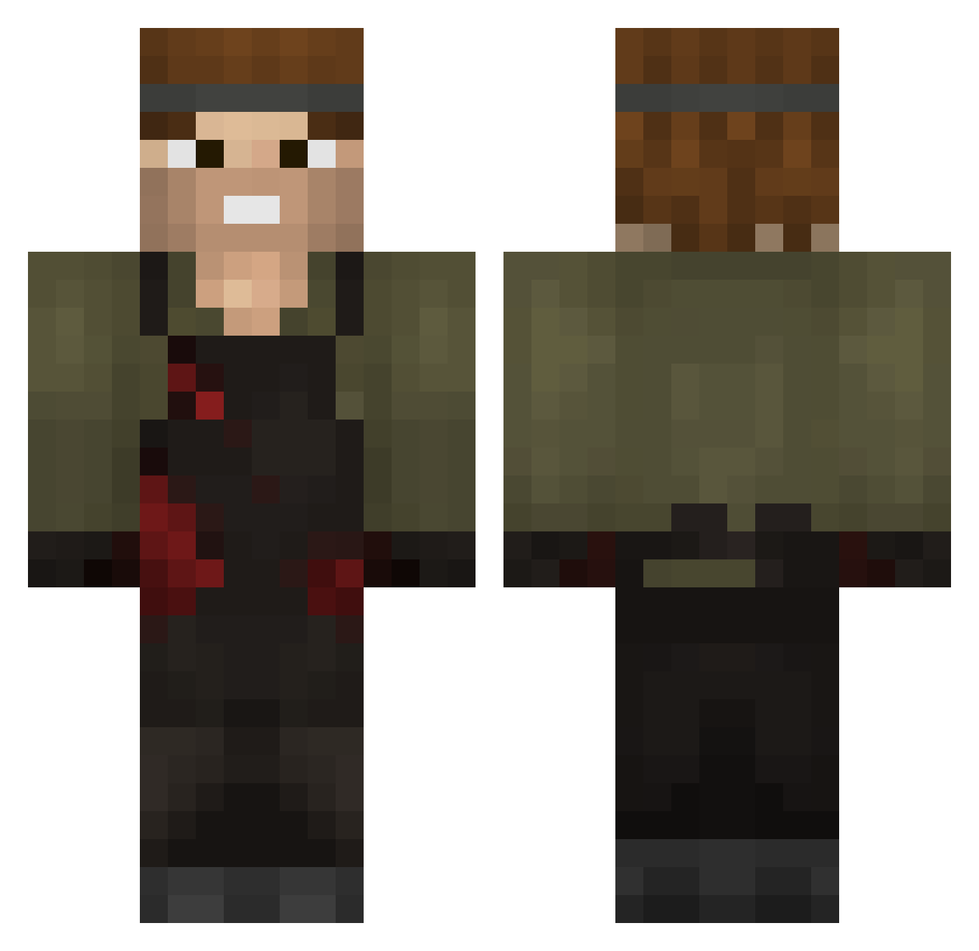 itscypheriguess Minecraft skin, front and back view
