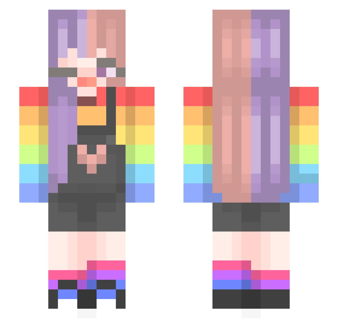 Rohne__ Minecraft skin, front and back view