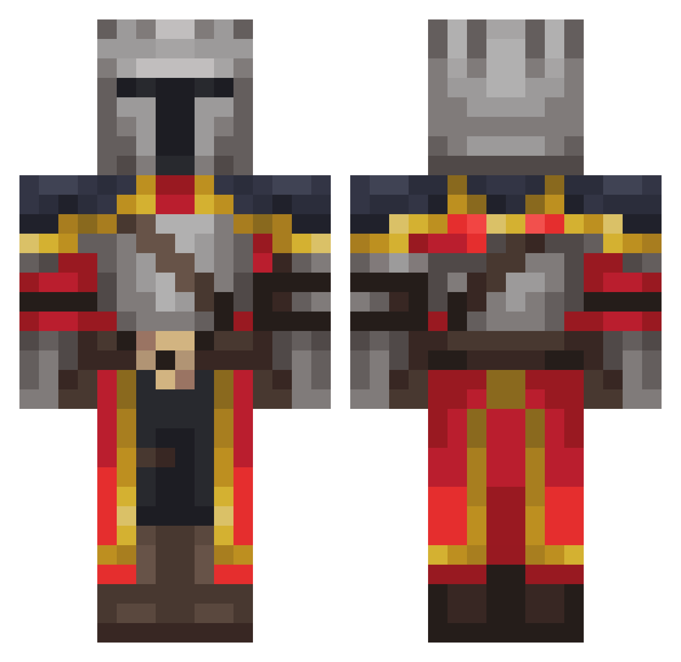 Spookie1001 Minecraft skin, front and back view