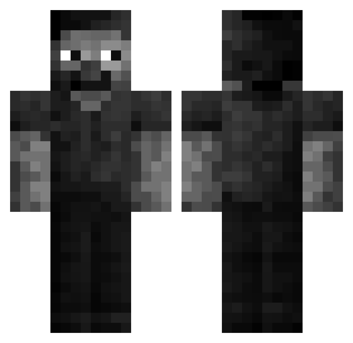 Zykerr_ Minecraft skin, front and back view