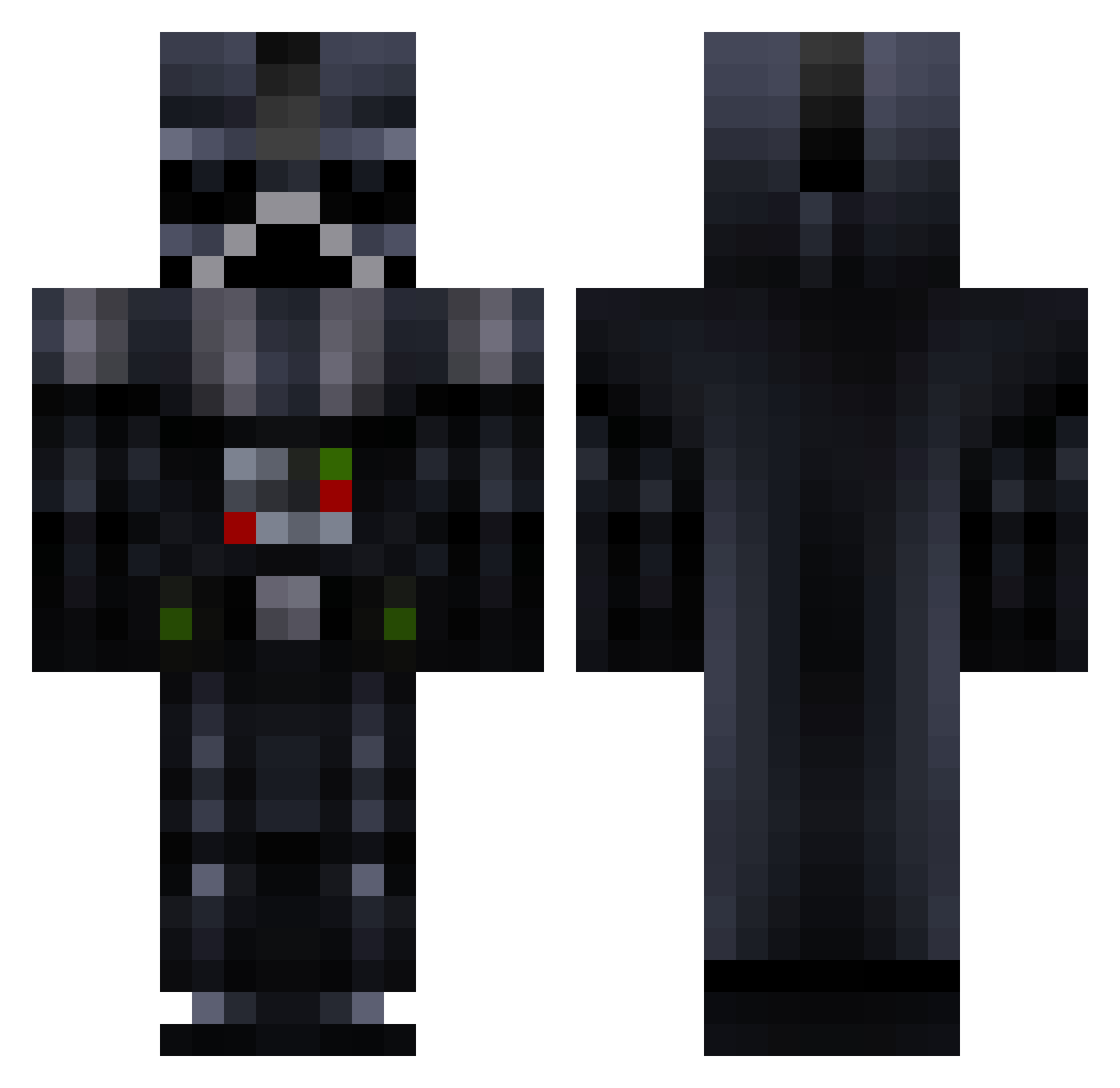 gobblegobbler123 Minecraft skin, front and back view