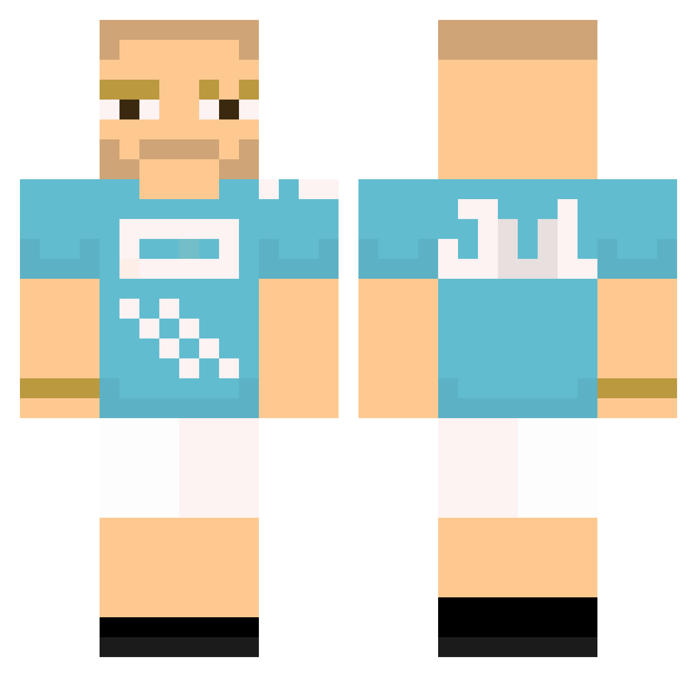 ZYPOW_ Minecraft skin, front and back view