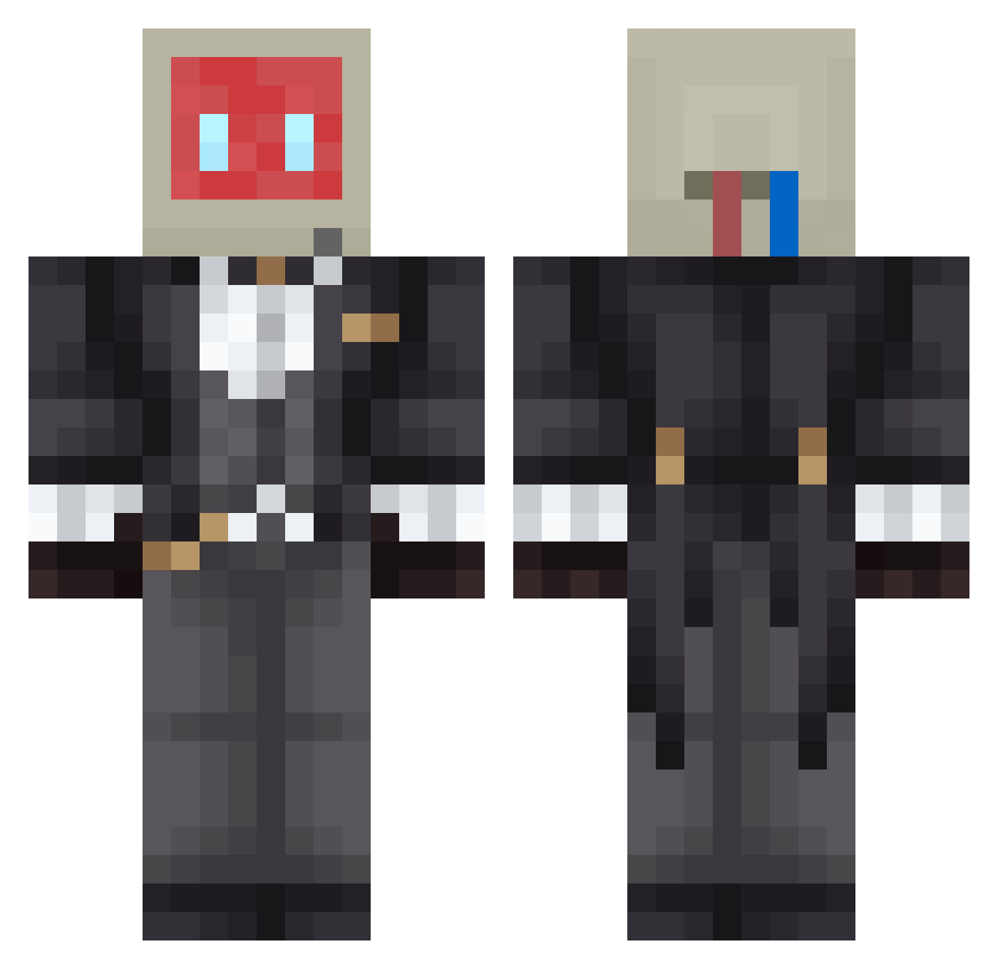 yahavgg Minecraft skin, front and back view