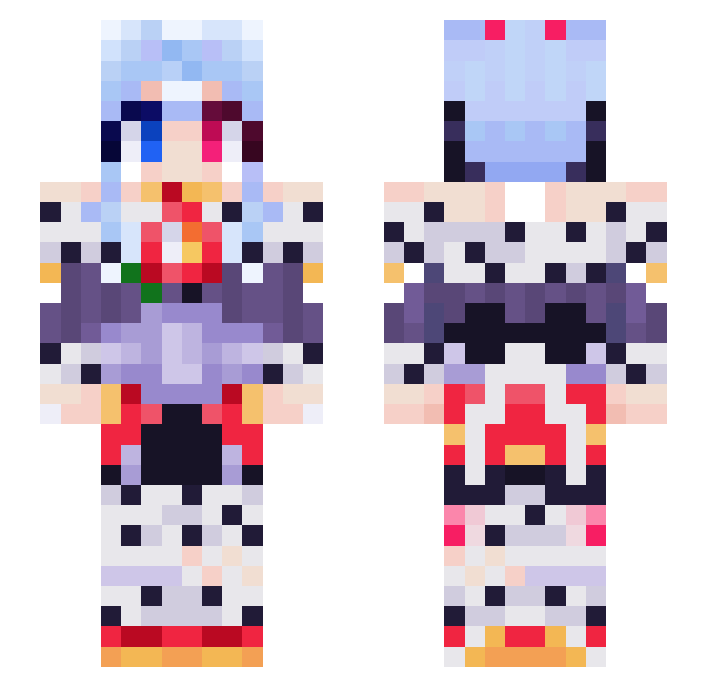EldritchHorrors_ Minecraft skin, front and back view