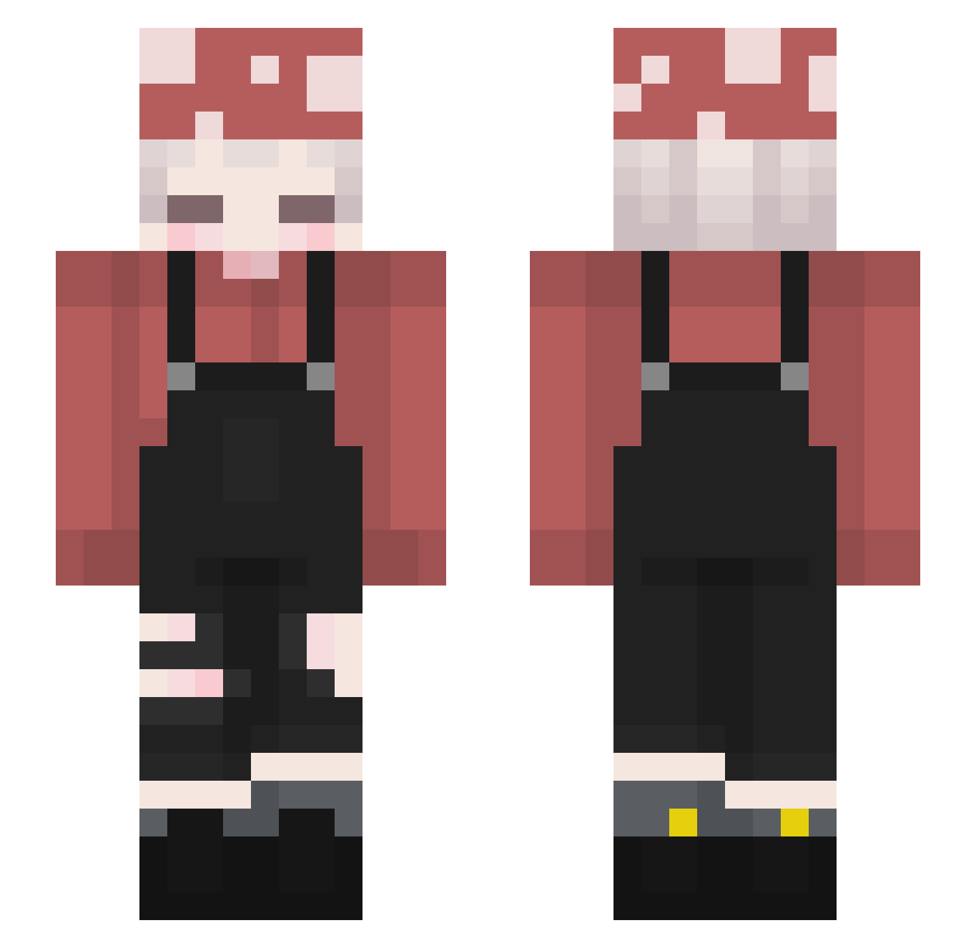 tikkusu Minecraft skin, front and back view