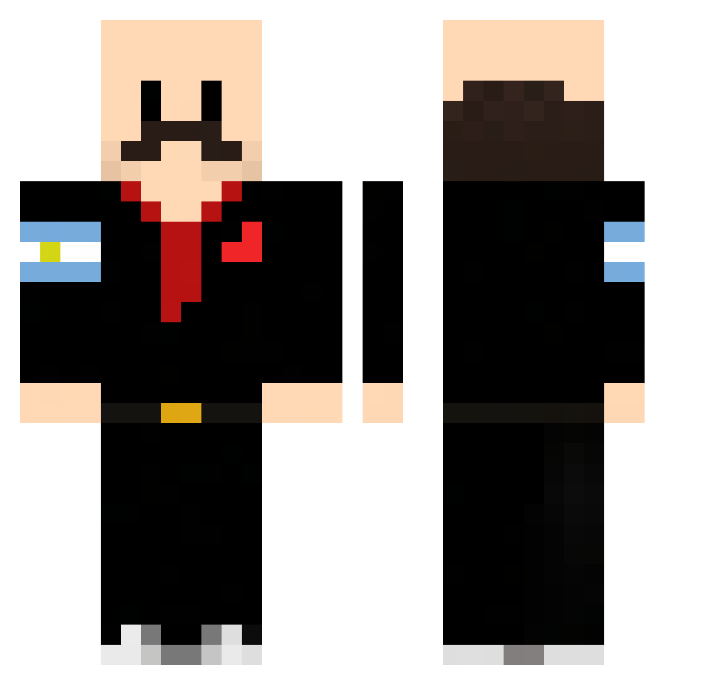Agustini5 Minecraft skin, front and back view
