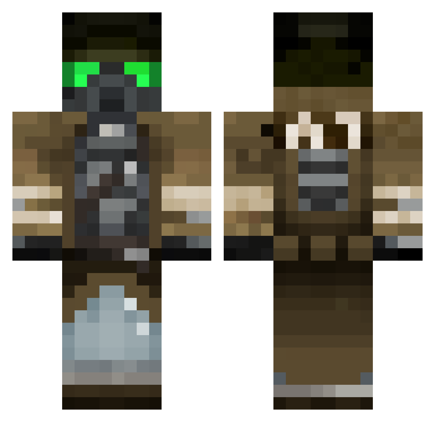 Nomad_Sg Minecraft skin, front and back view