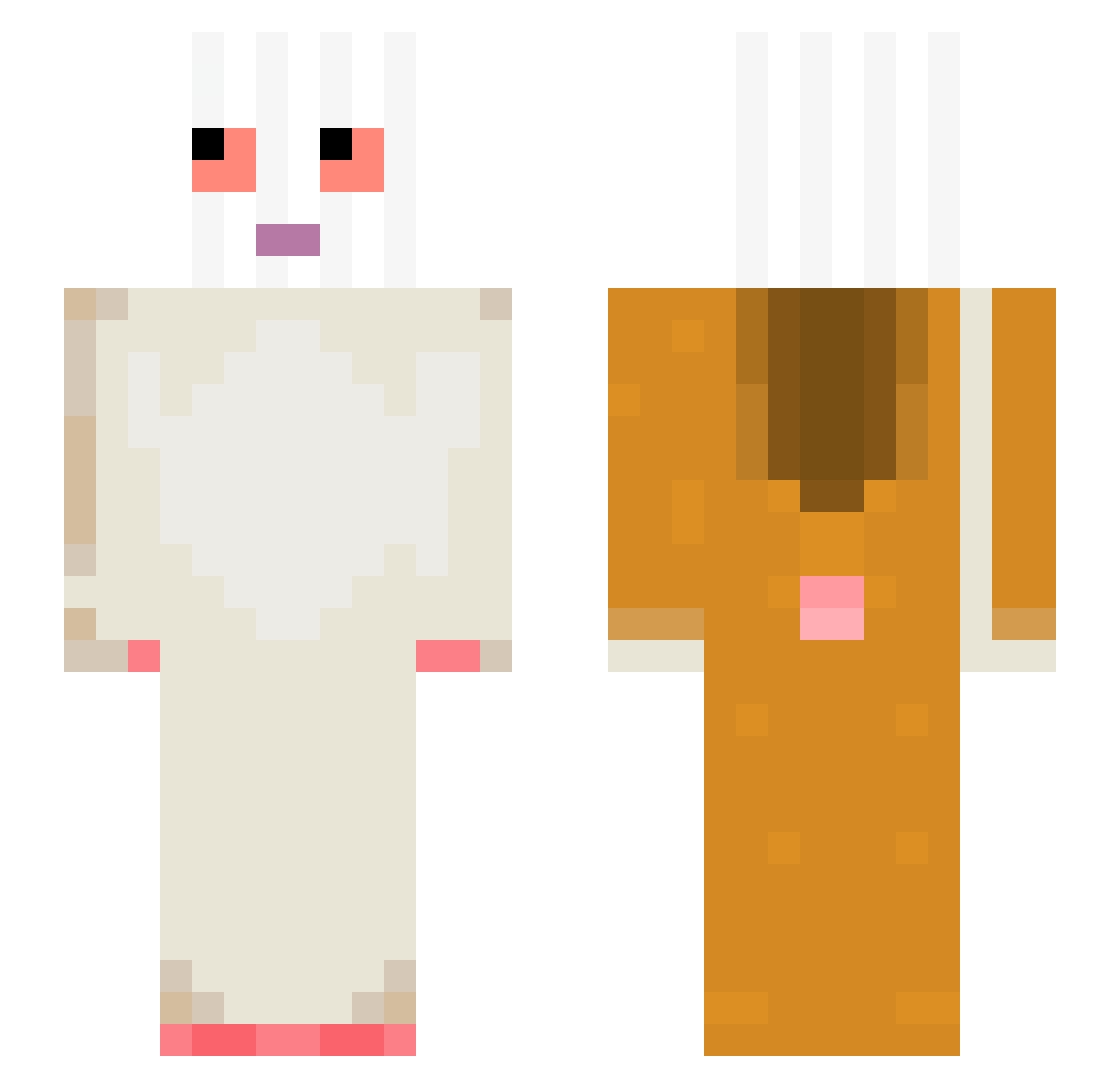 hapikkkk Minecraft skin, front and back view
