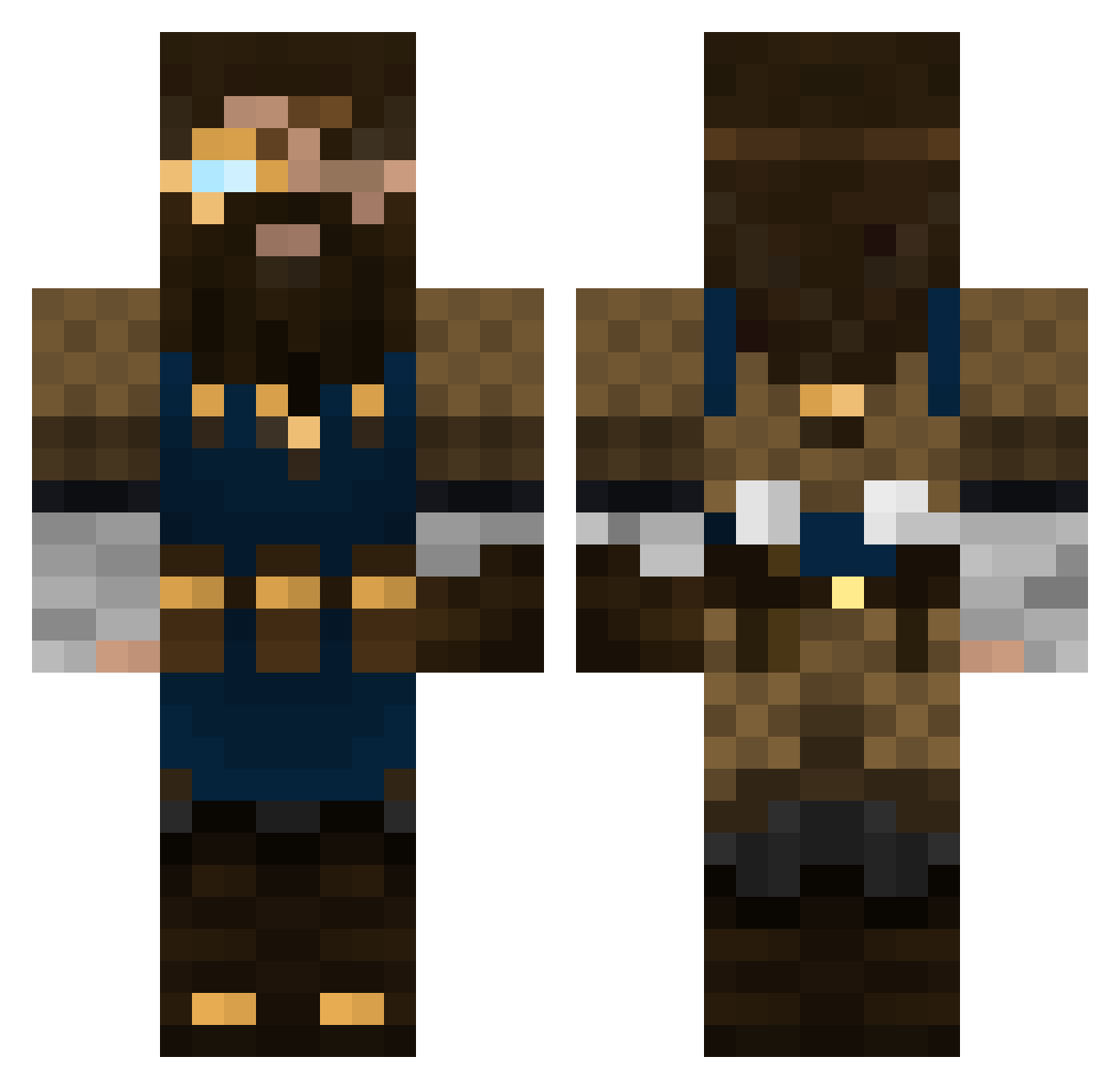 Pringels__ Minecraft skin, front and back view