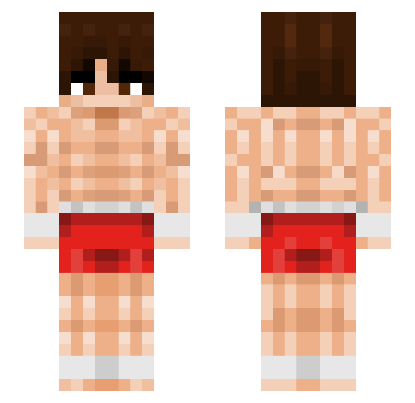 iGaLaXy2k Minecraft skin, front and back view