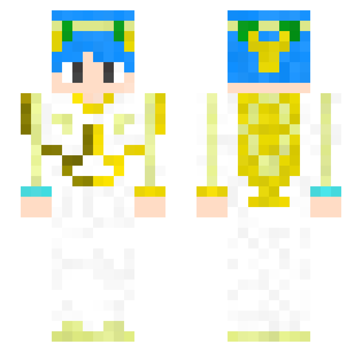GOD_fairii Minecraft skin, front and back view