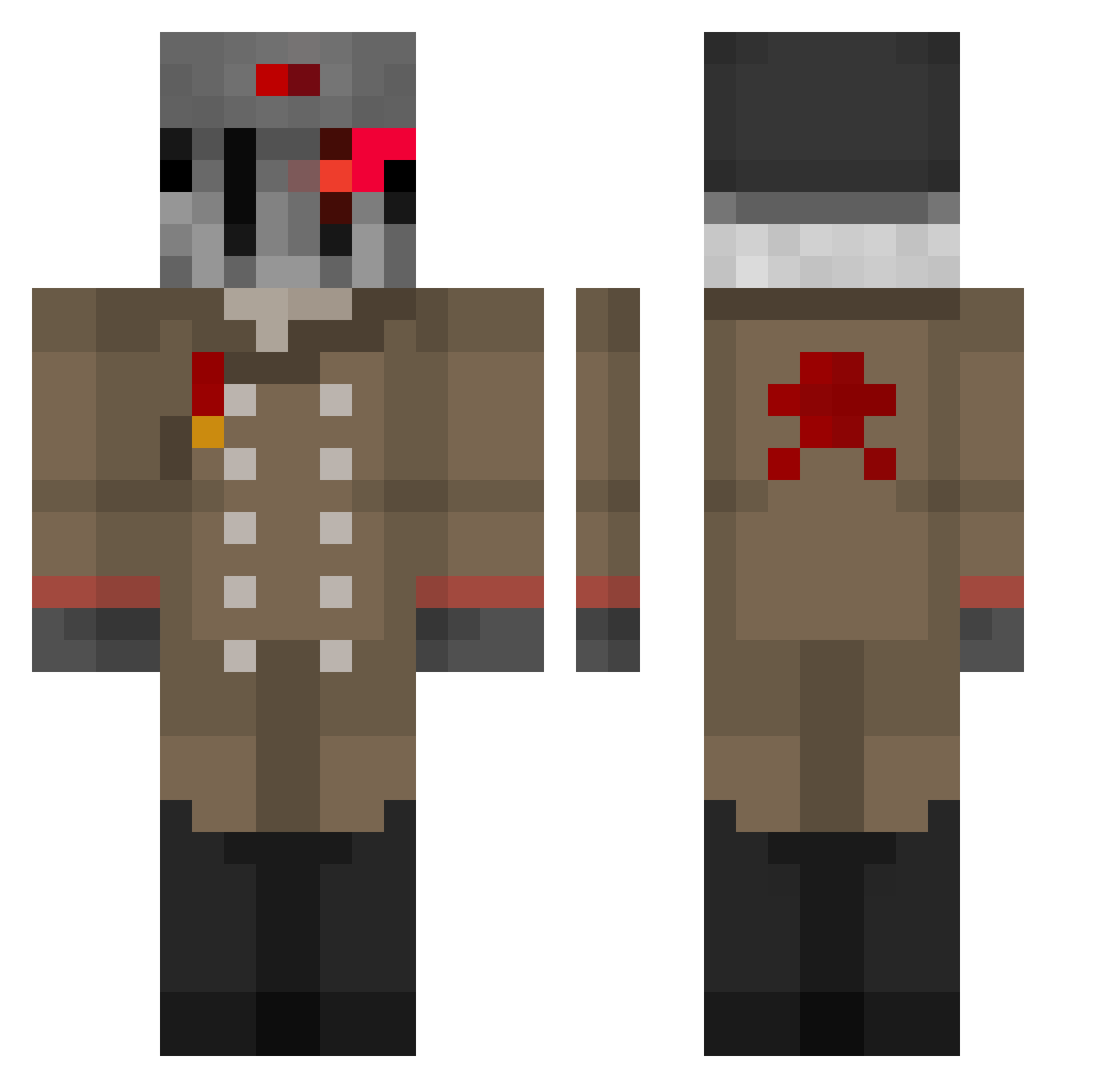 BlahStarling961 Minecraft skin, front and back view