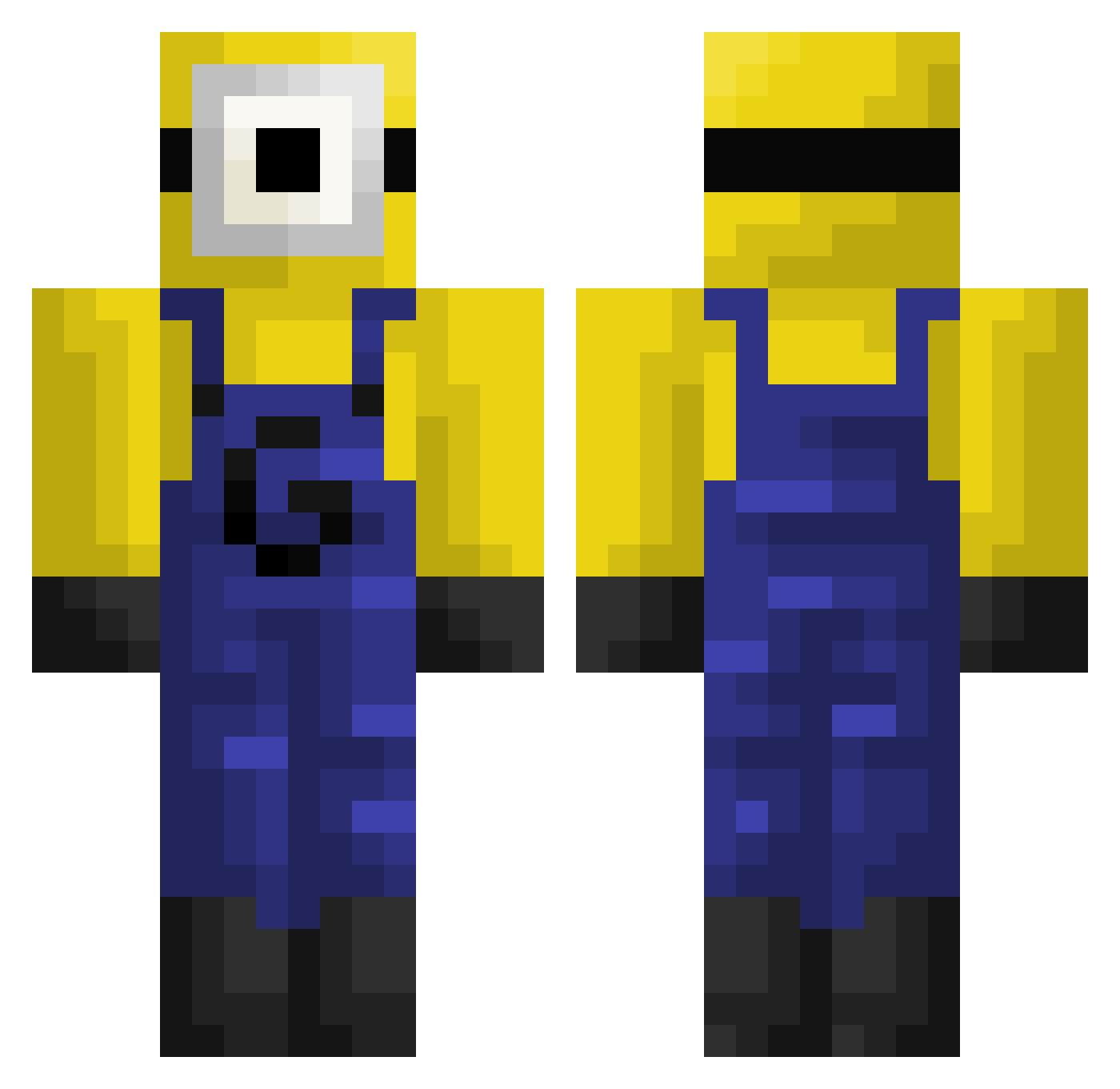 balisticninja71 Minecraft skin, front and back view