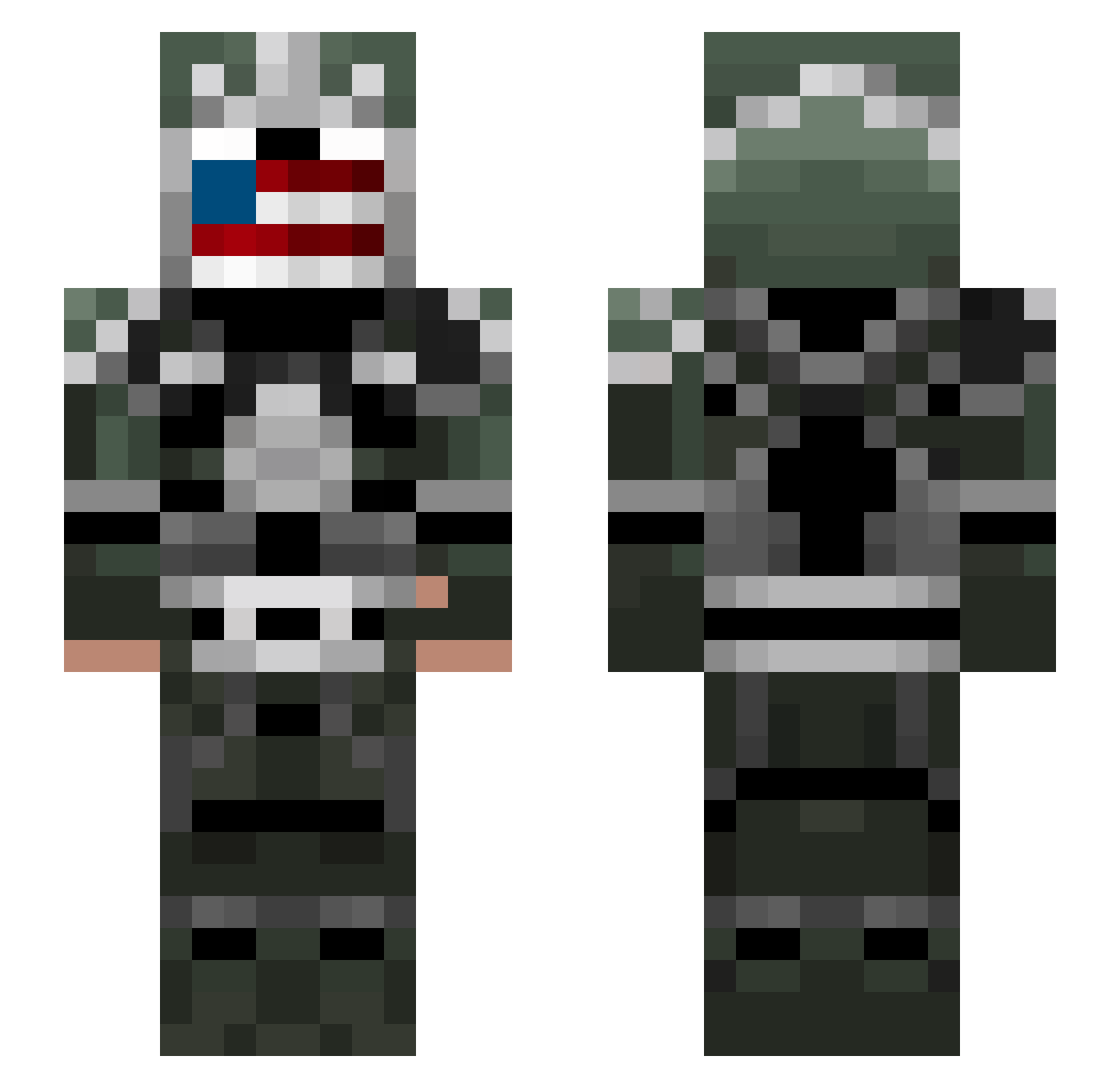 imamudrykyamal Minecraft skin, front and back view