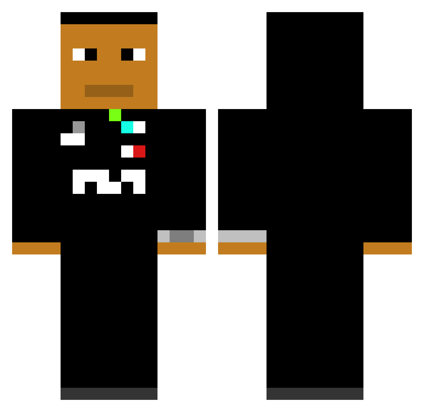 ILuvMirabelle Minecraft skin, front and back view