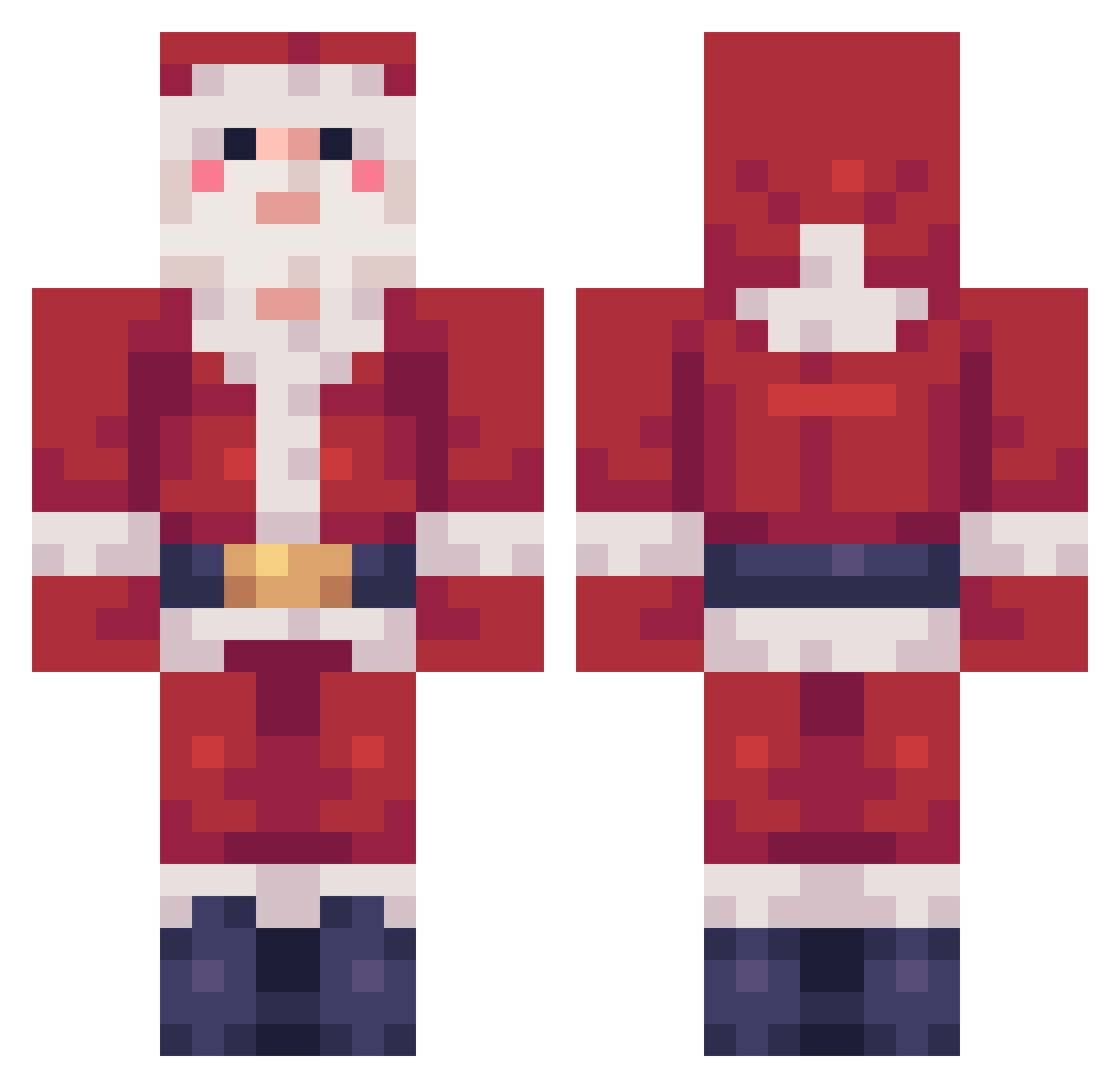 WildBrownBear Minecraft skin, front and back view