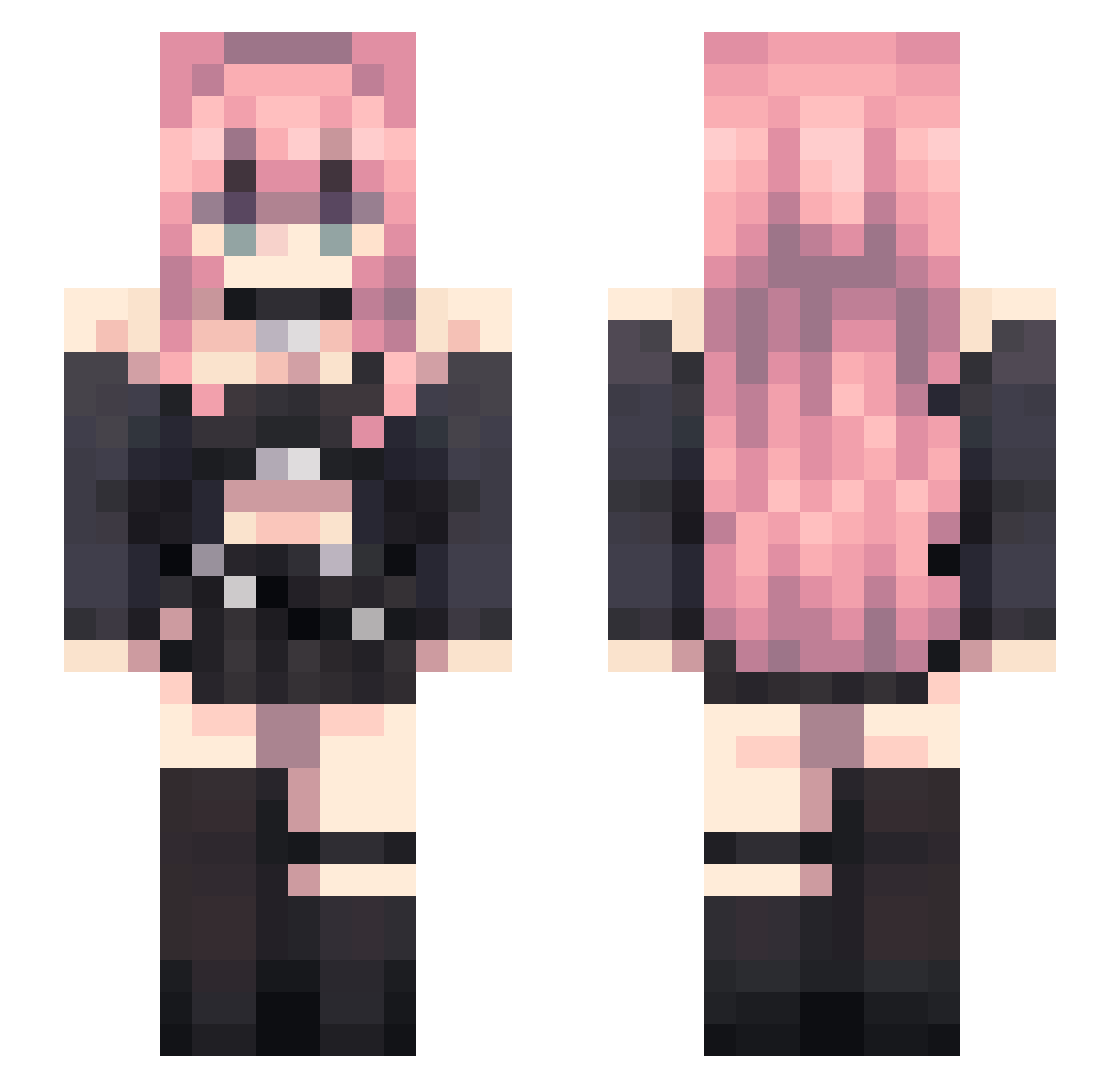 Viennese_Gamer Minecraft skin, front and back view