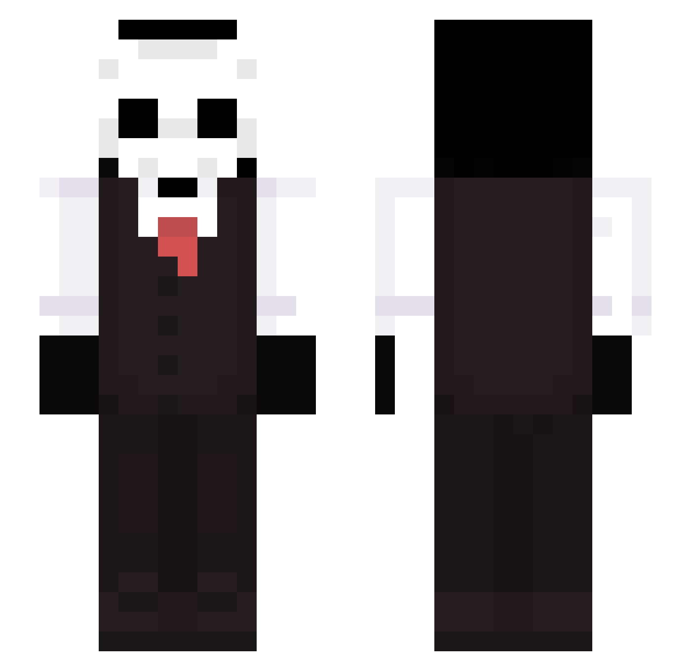 Skul_00 Minecraft skin, front and back view